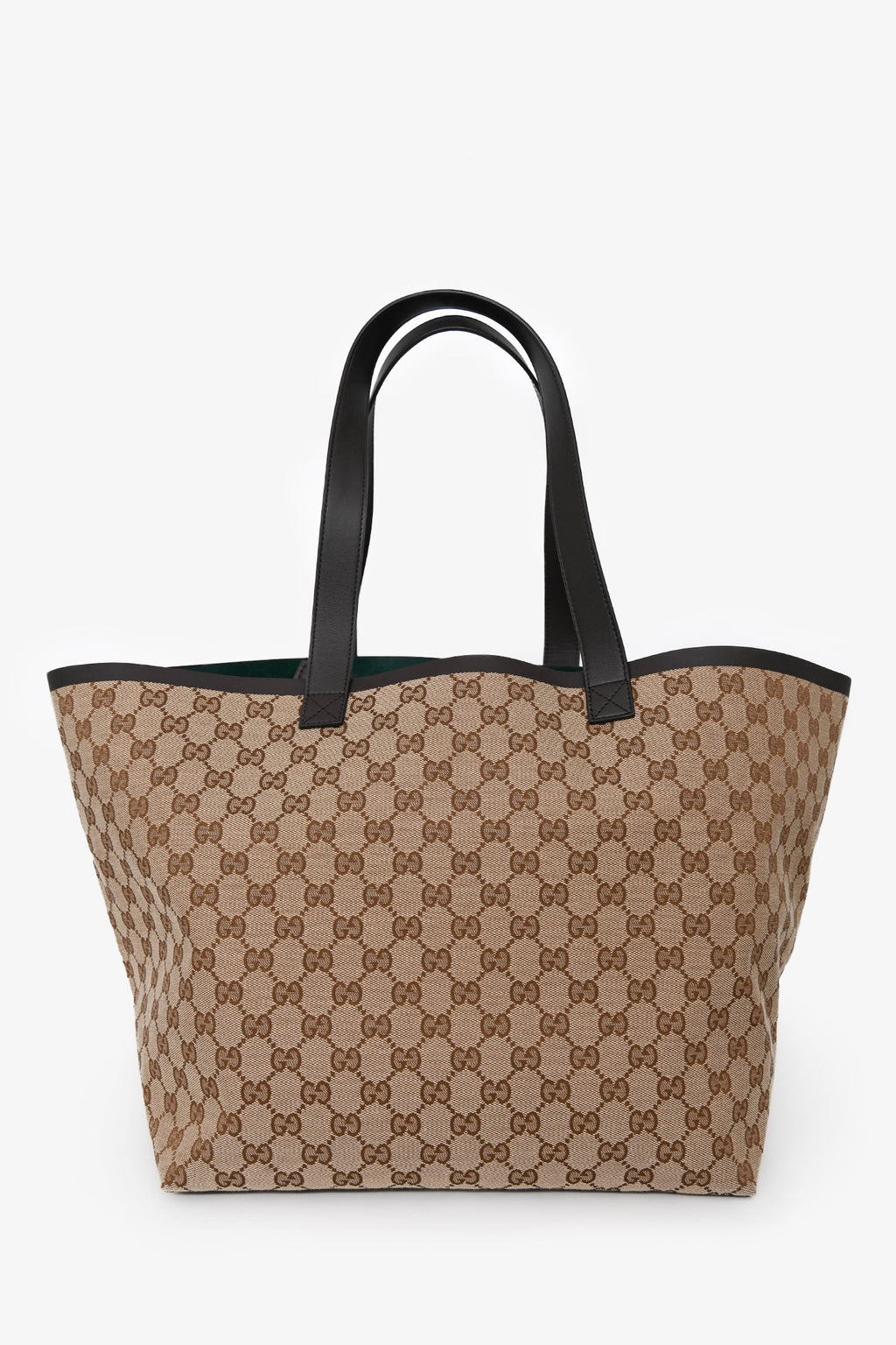 Gucci Brown GG Canvas Web Medium 'Totissima' Tote Bag With Pouch