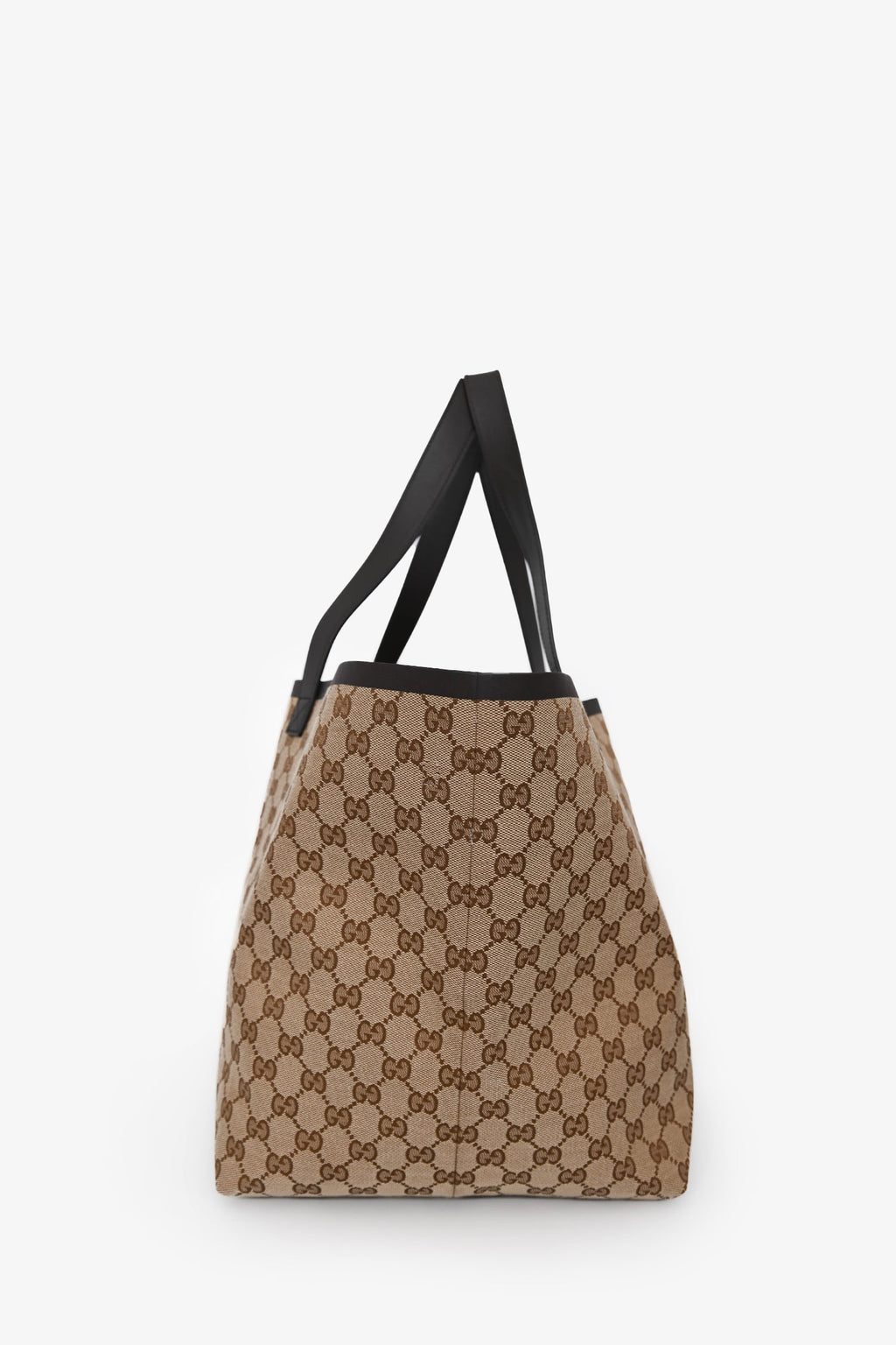 Gucci Brown GG Canvas Web Medium 'Totissima' Tote Bag With Pouch