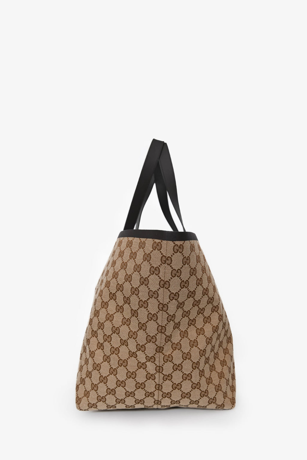 Gucci Brown GG Canvas Web Medium 'Totissima' Tote Bag With Pouch