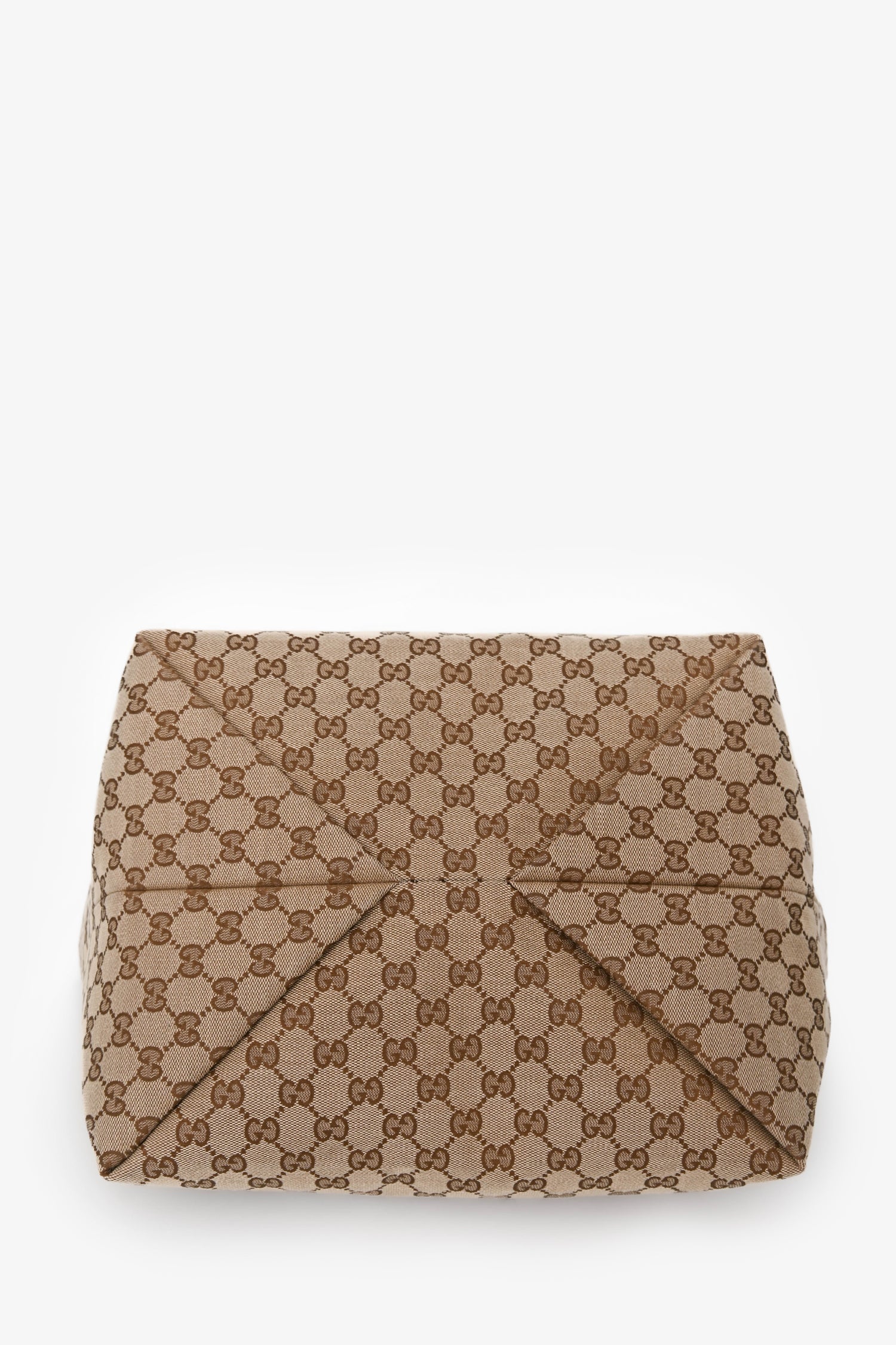 Gucci Brown GG Canvas Web Medium 'Totissima' Tote Bag With Pouch