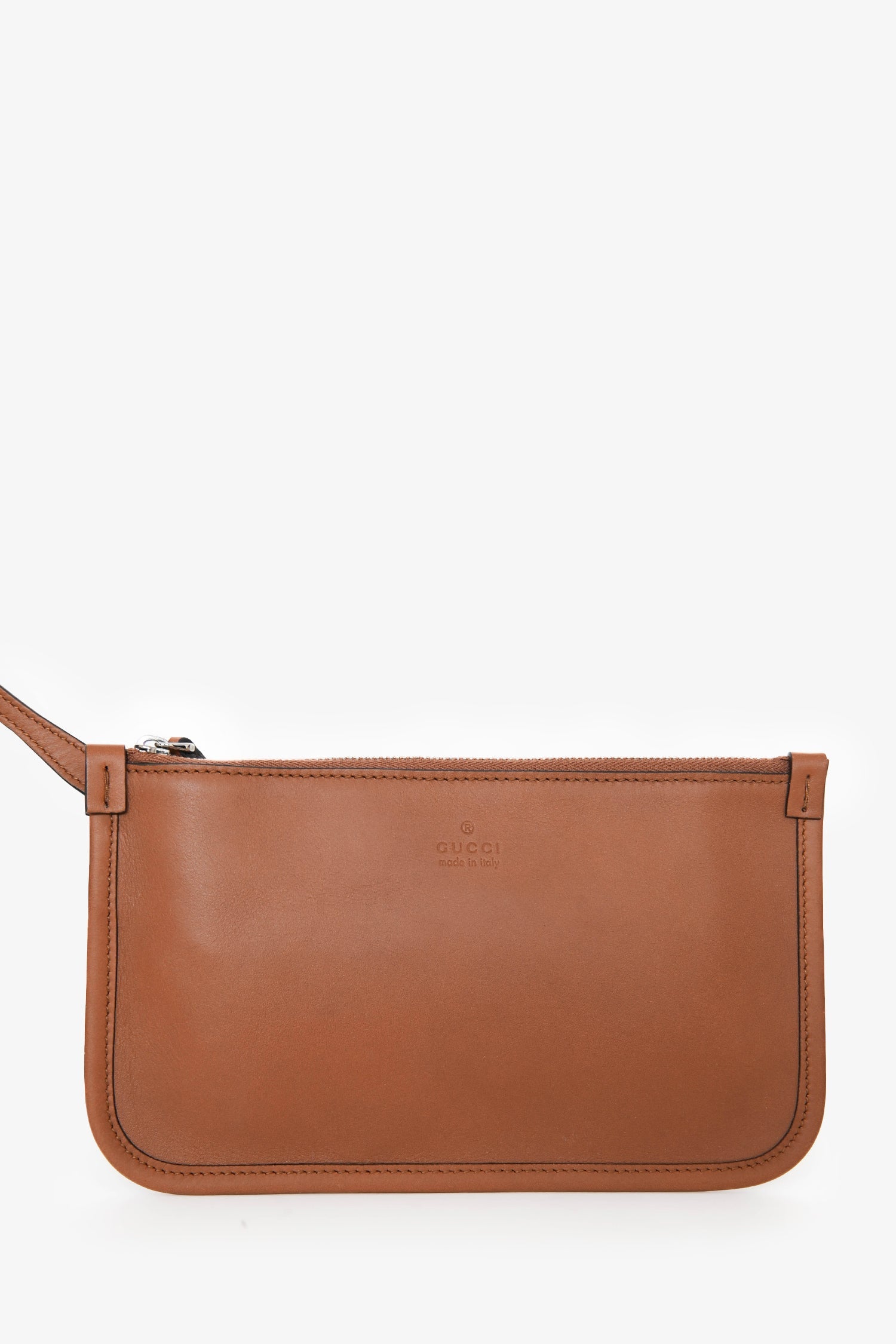 Gucci Blue Monogram Denim Reversible Brown Leather Trim Totissima Tote Bag with Pouch