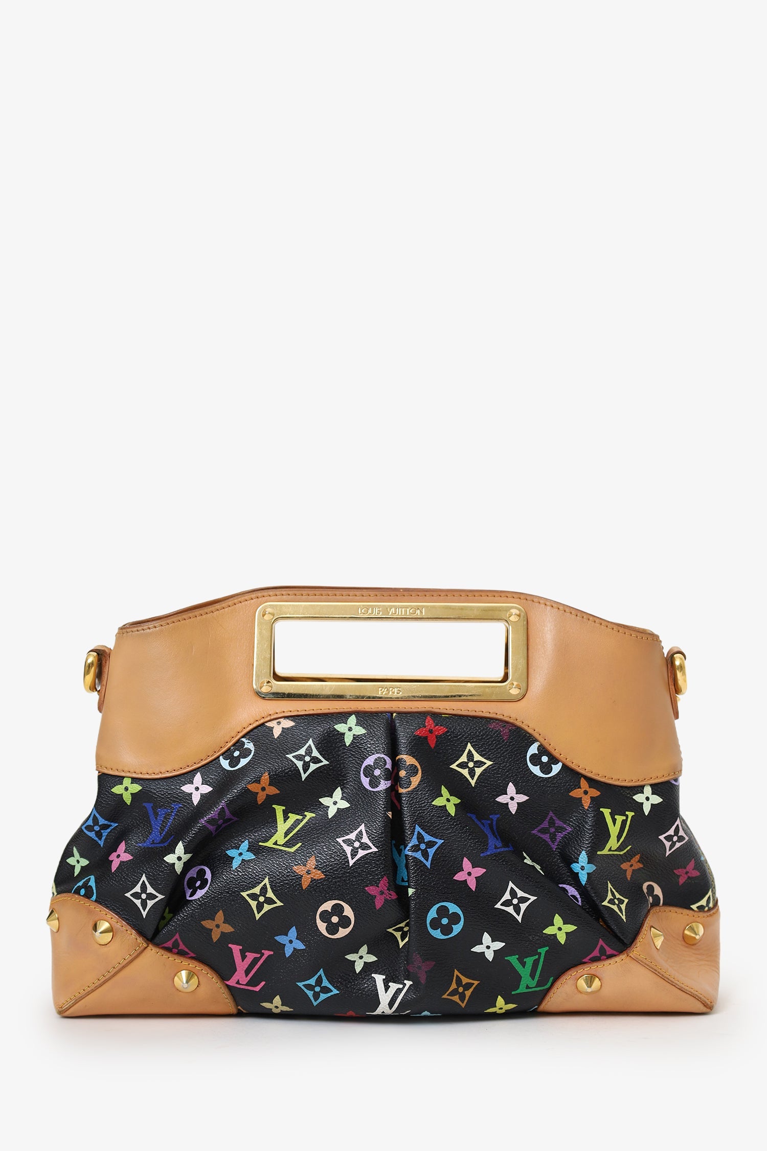 Louis Vuitton Black Multicolour Judy MM Shoulder Bag