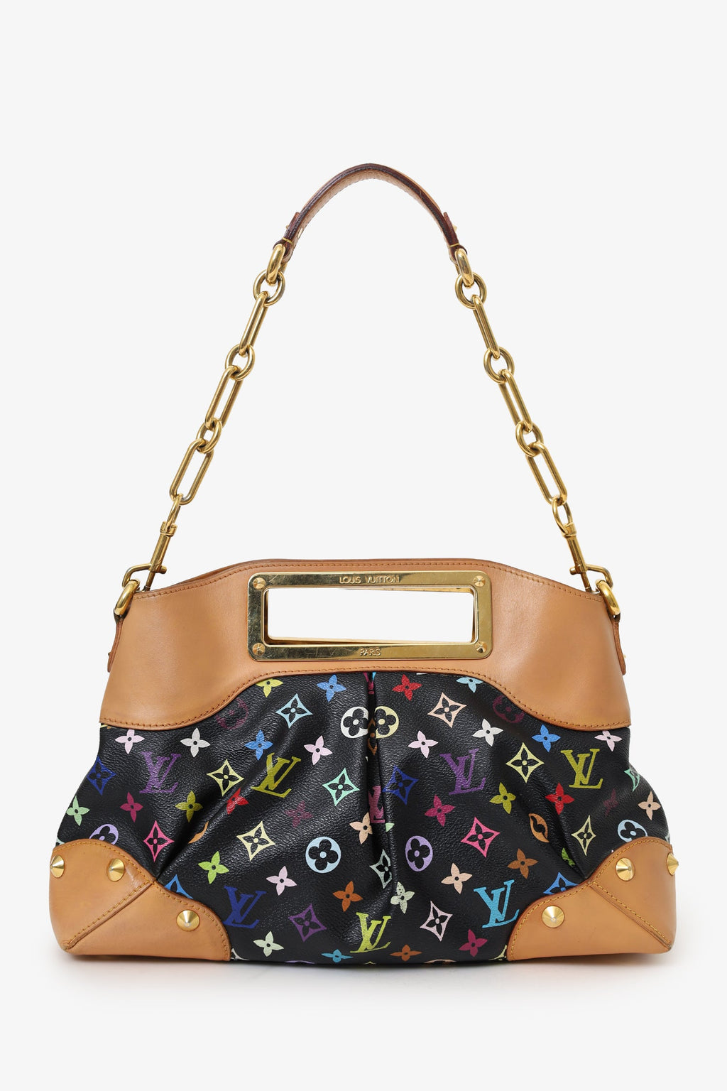 Louis Vuitton Black Multicolour Judy MM Shoulder Bag