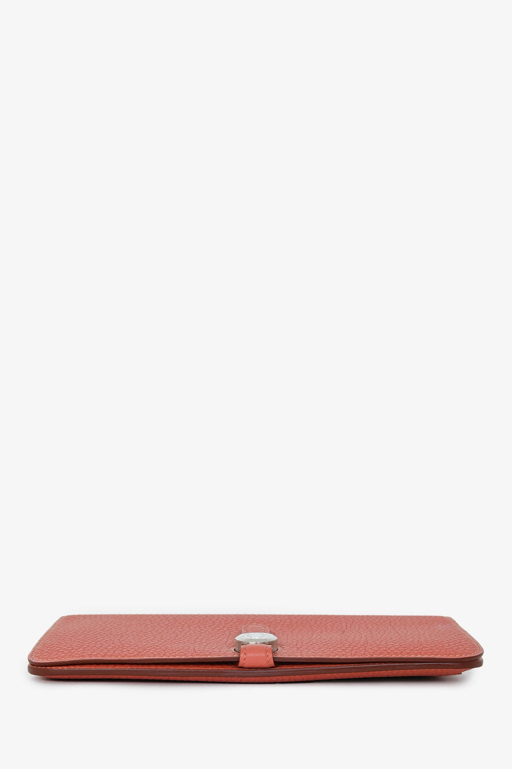 Hermès 2014 Terra Cotta Clemence Leather Dogon Wallet