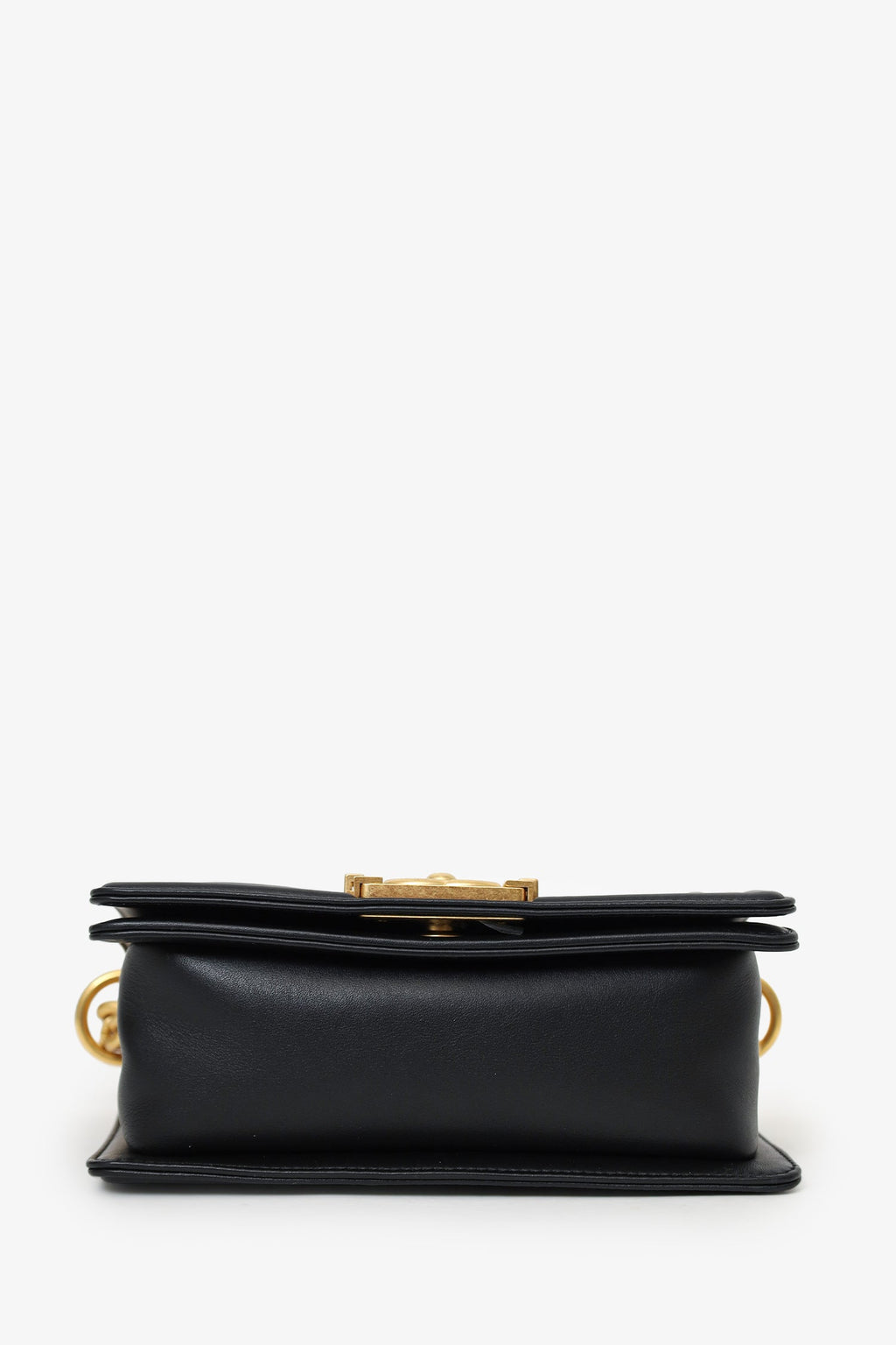 Pre-Loved Chanel™ 2022+ Black Quilted Lambskin Small Boy Bag