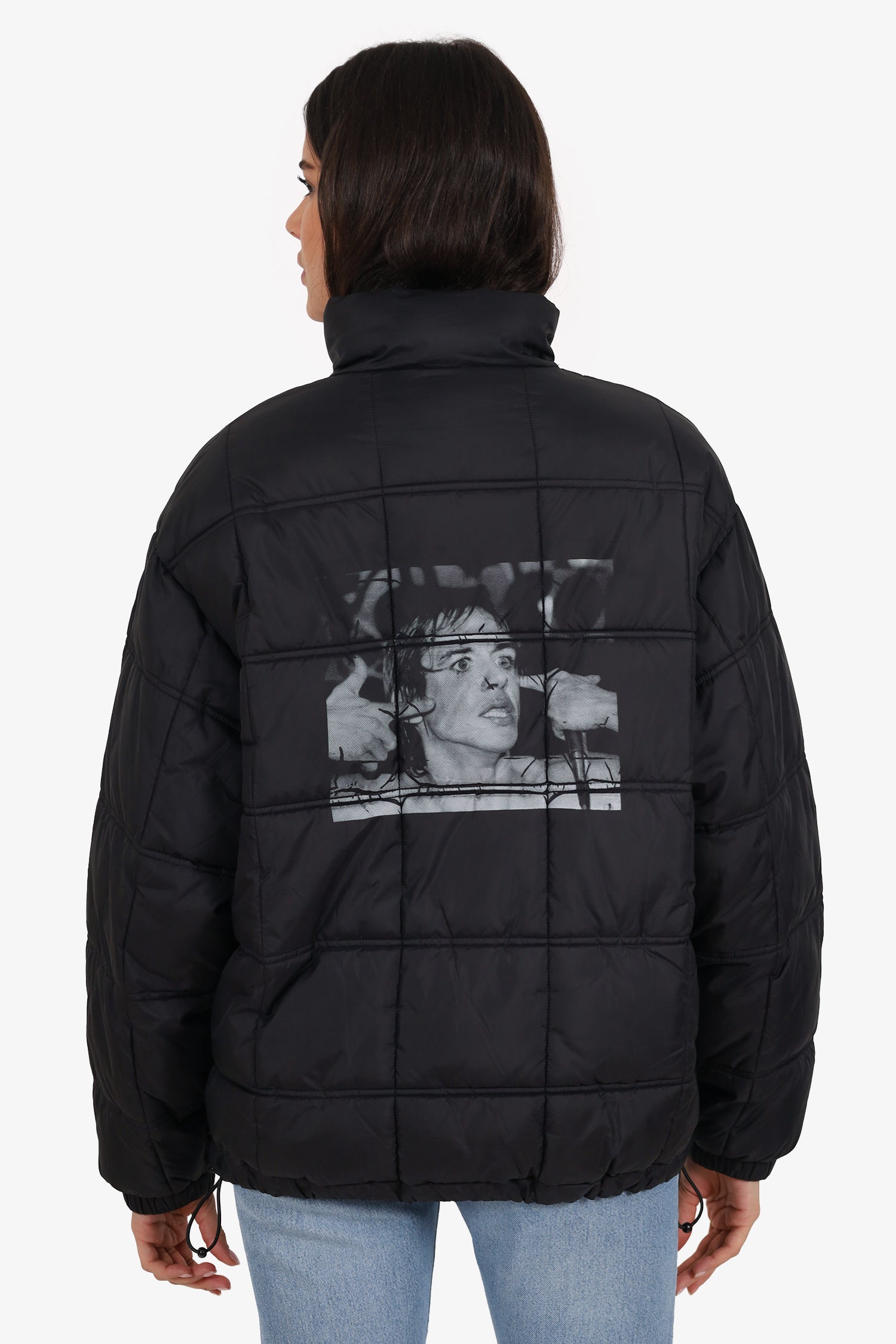Supreme Black Puffer Jacket Size M