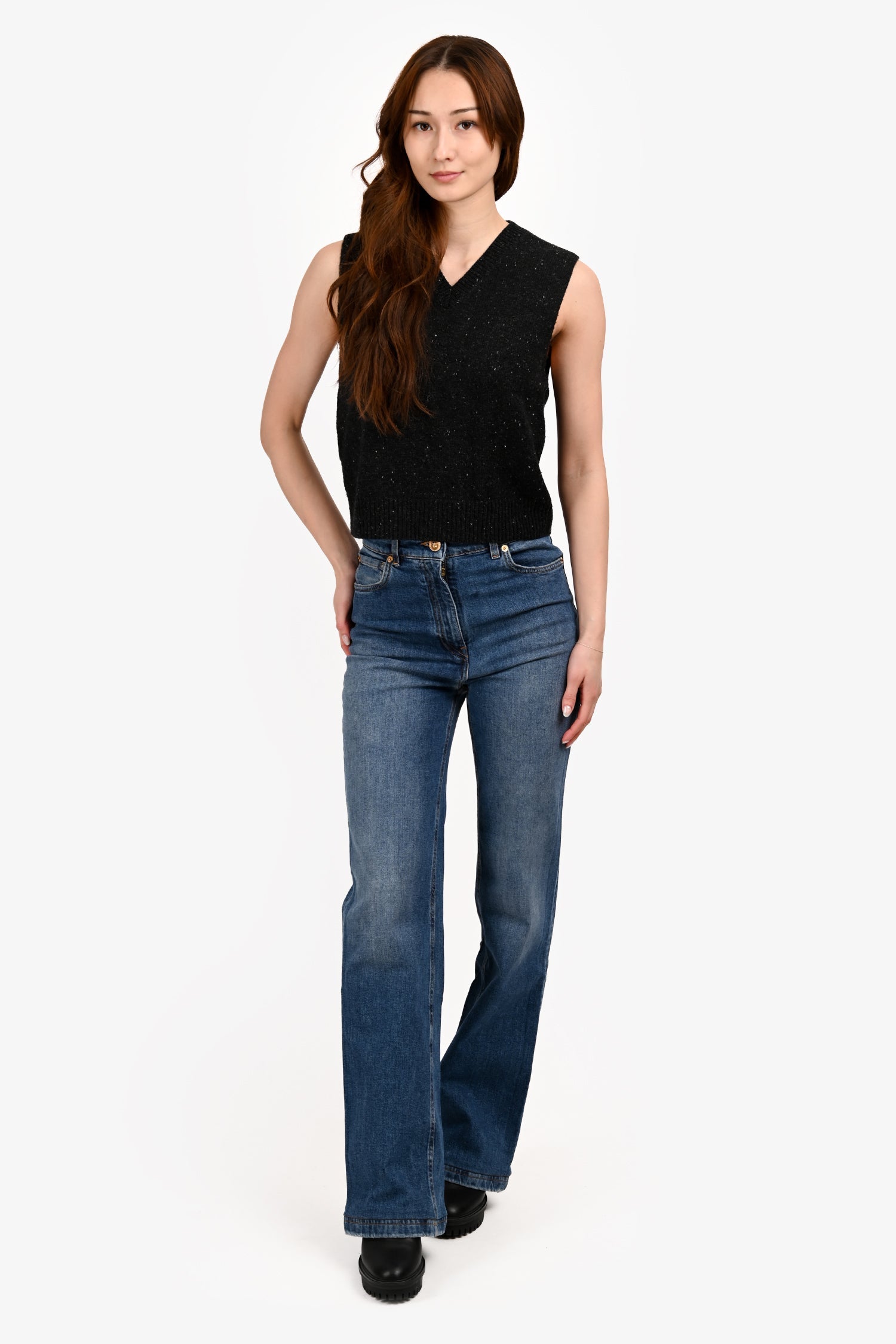 Versace Blue Denim Medusa Jeans Size 25