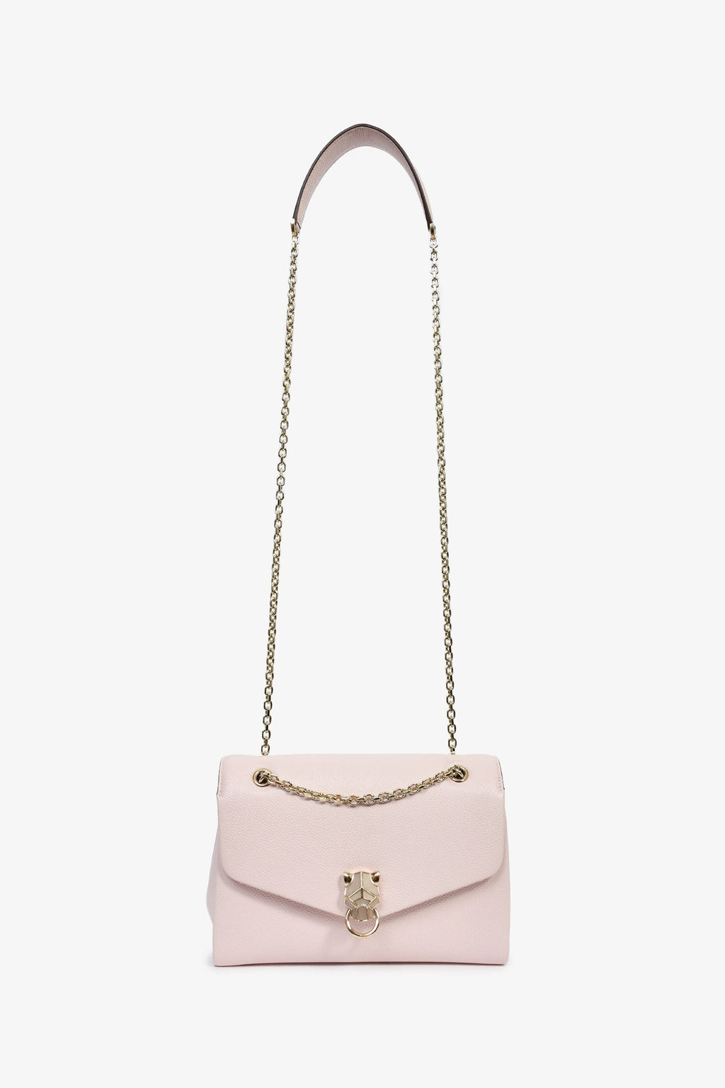 Cartier Pink Leather Small Panthere Graphique Shoulder Bag