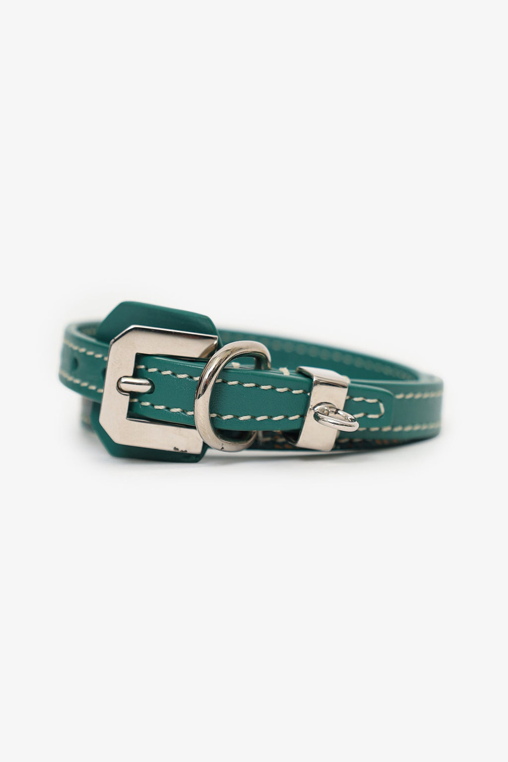Goyard Green Leather Edmond Double Wrap Bracelet