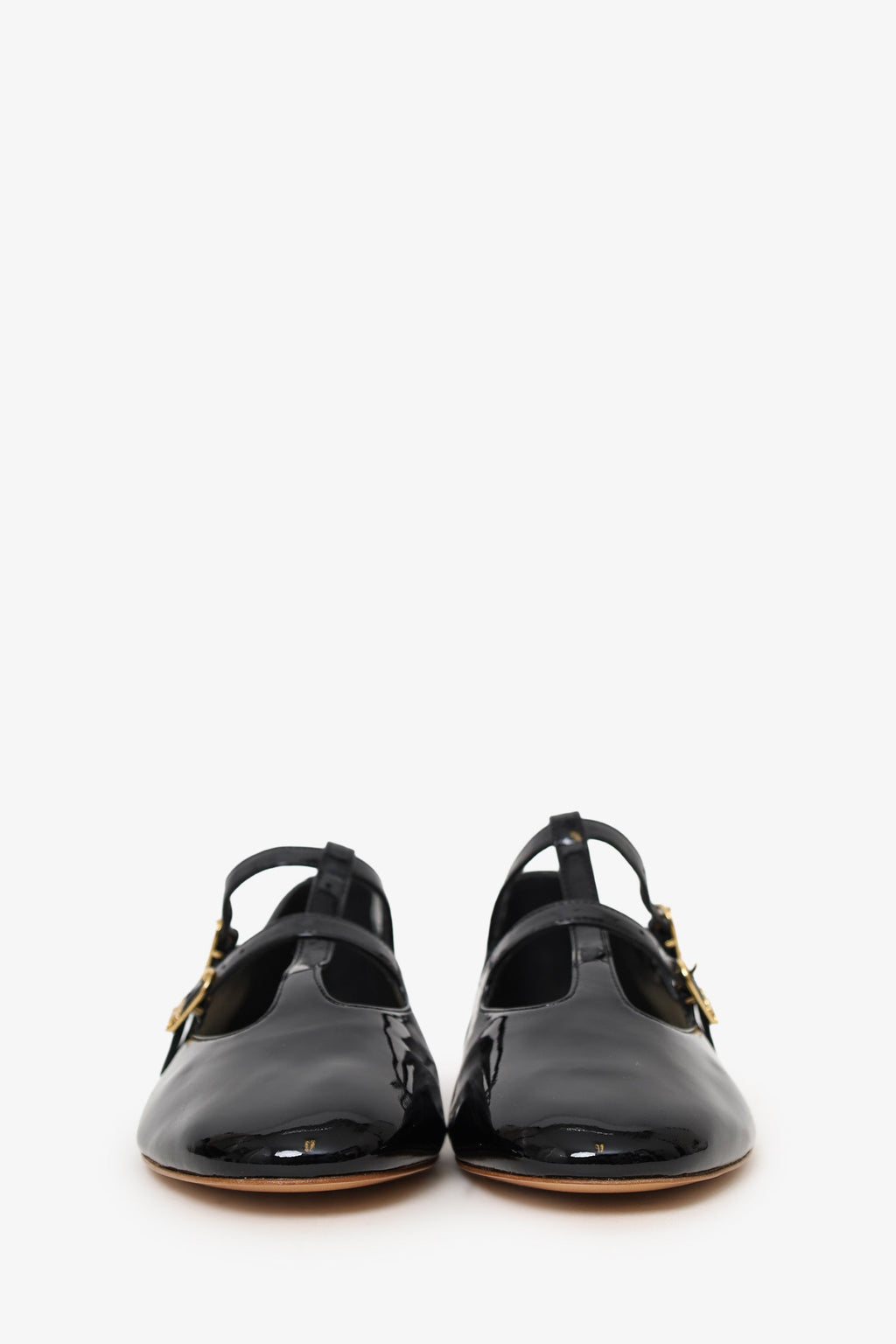 Celine Black Patent Leather Mary-Jane Flats Size 39