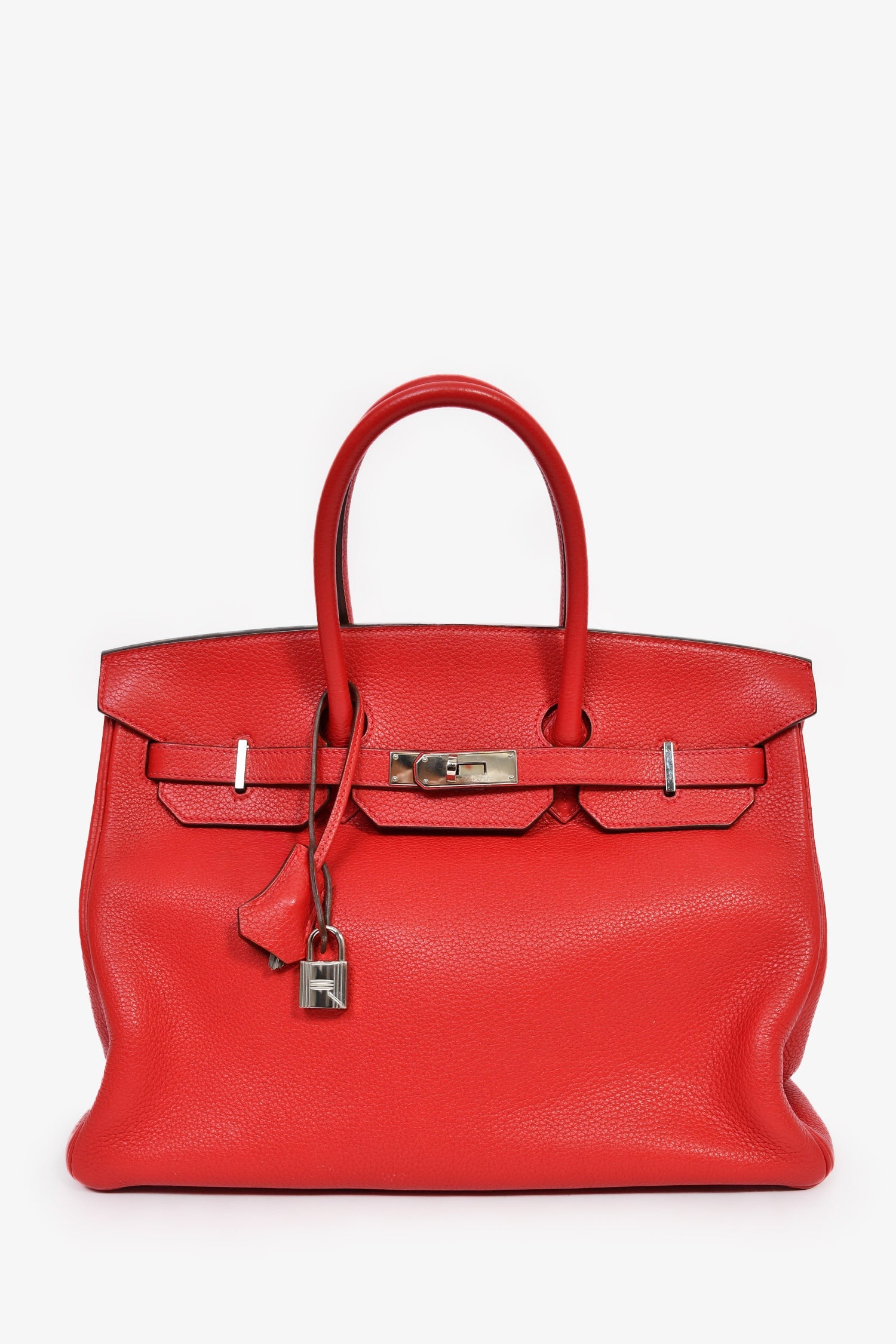 Hermès 2011 Red Clemence Leather Birkin 35