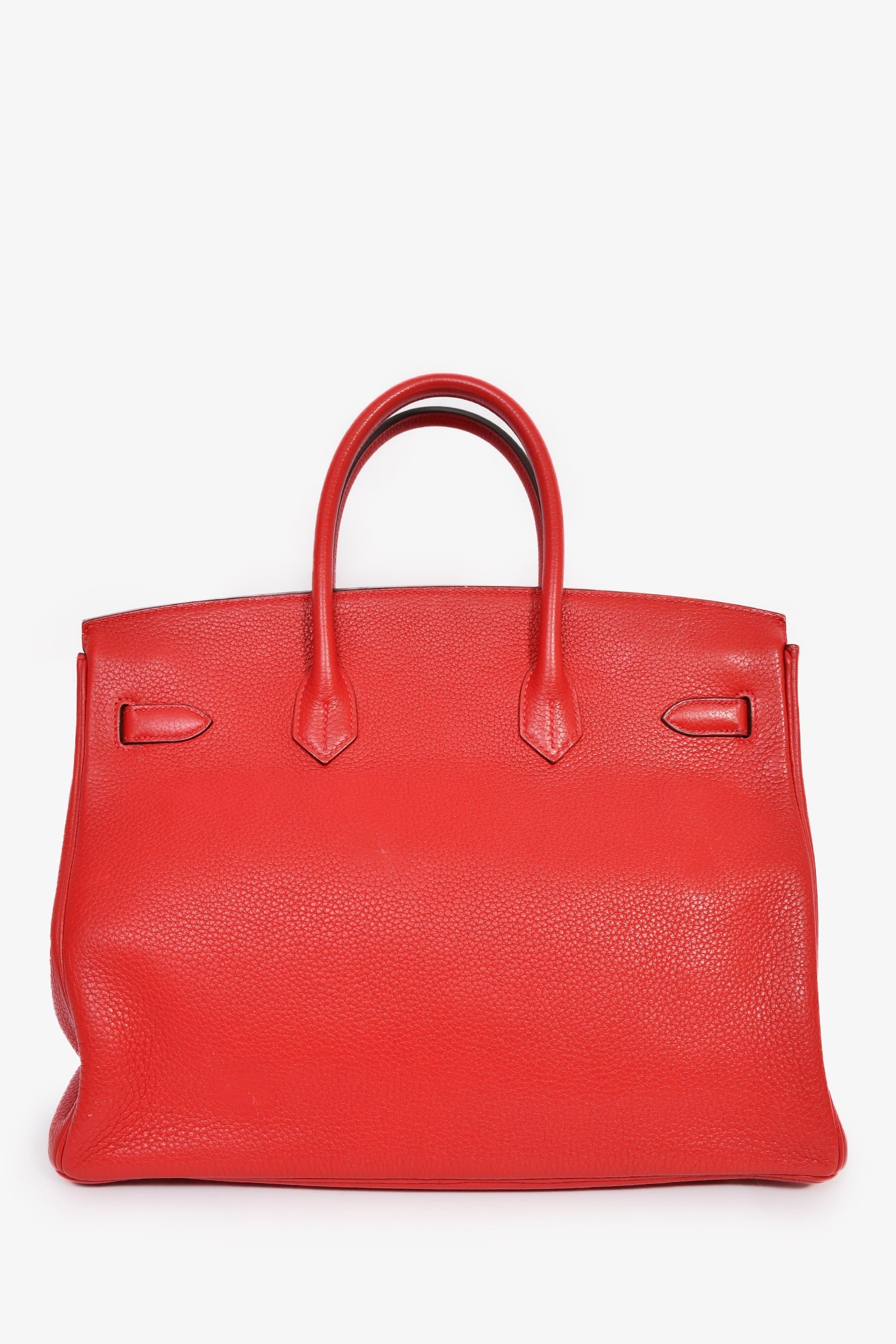 Hermès 2011 Red Clemence Leather Birkin 35