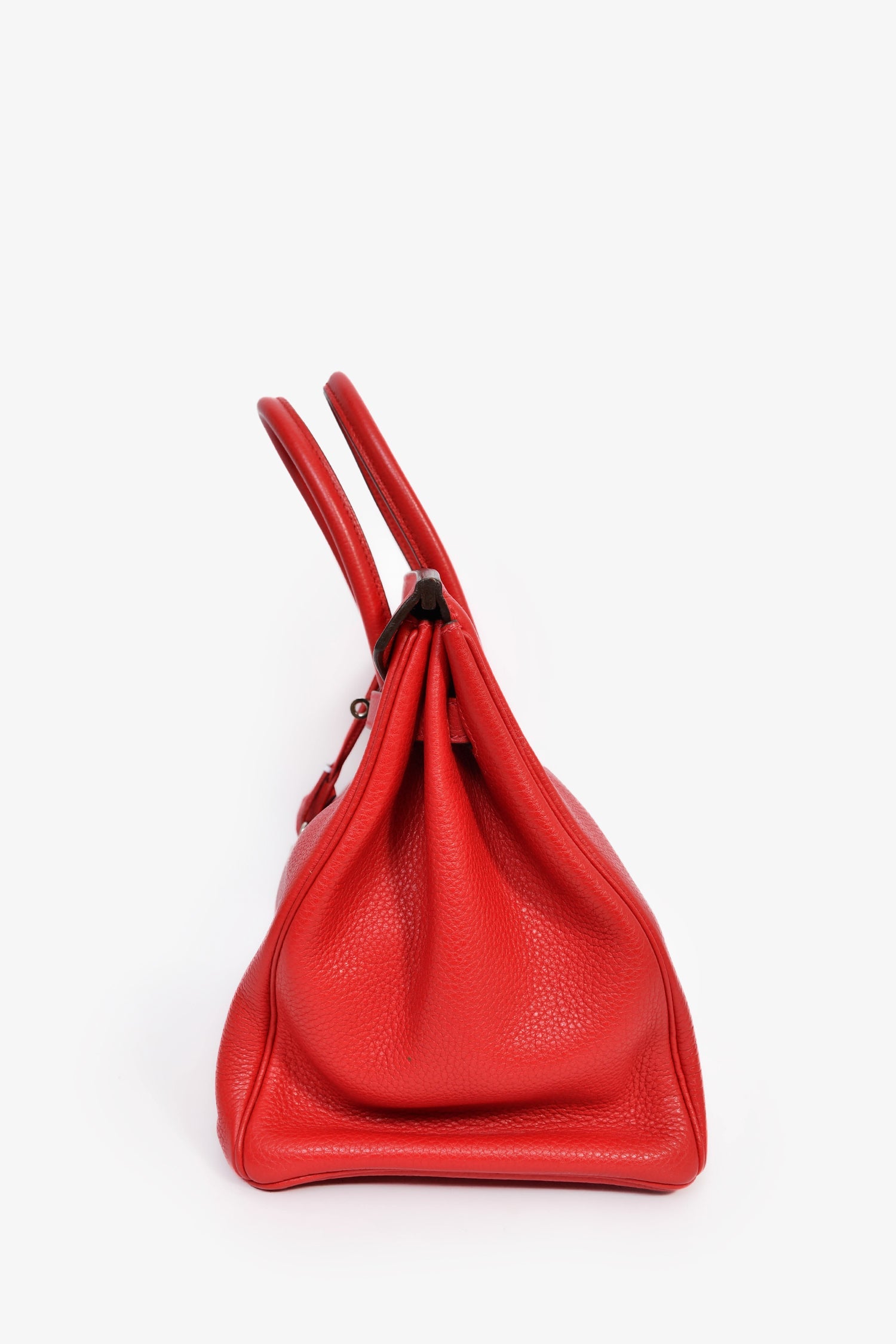 Hermès 2011 Red Clemence Leather Birkin 35