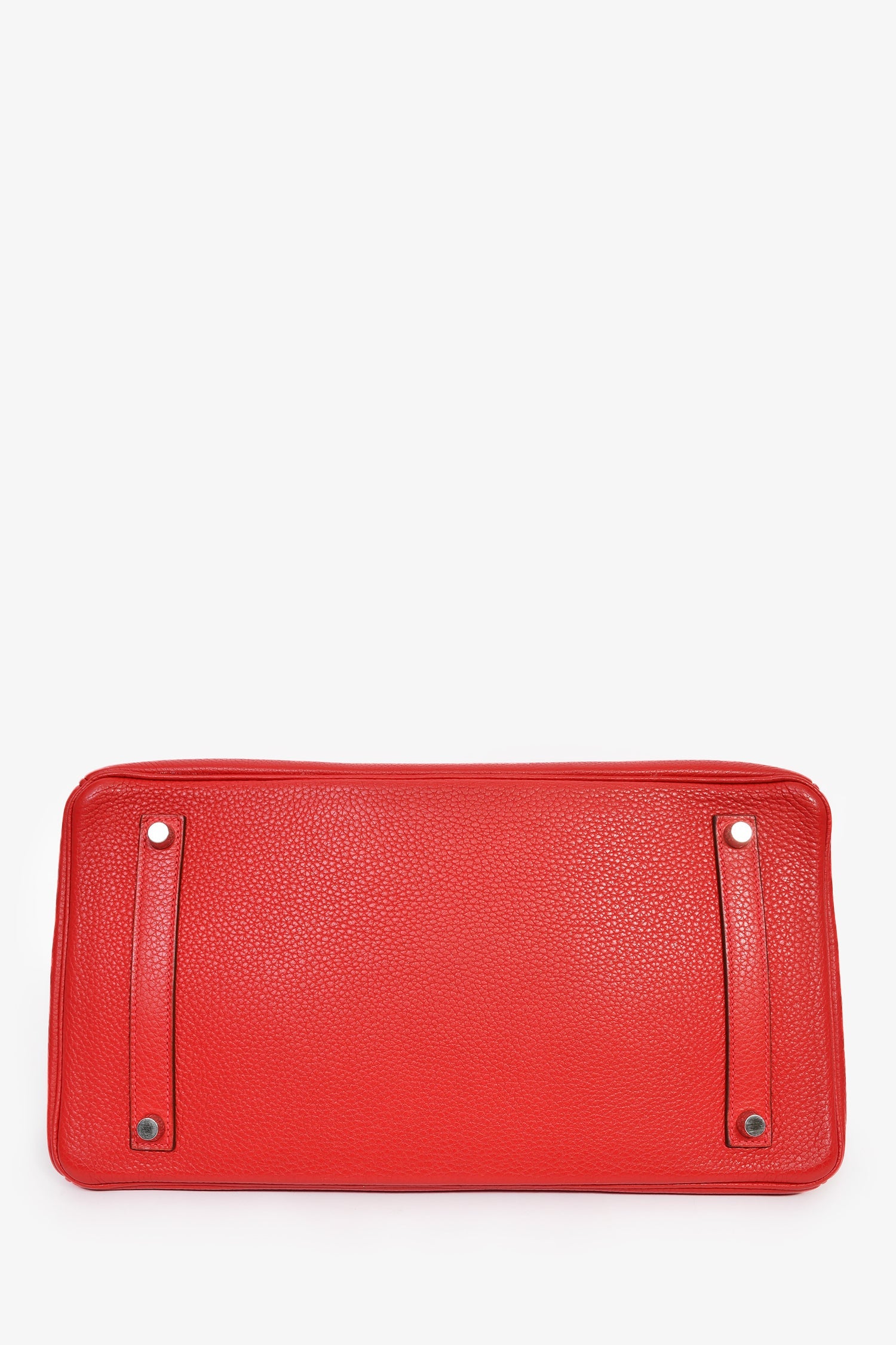 Hermès 2011 Red Clemence Leather Birkin 35