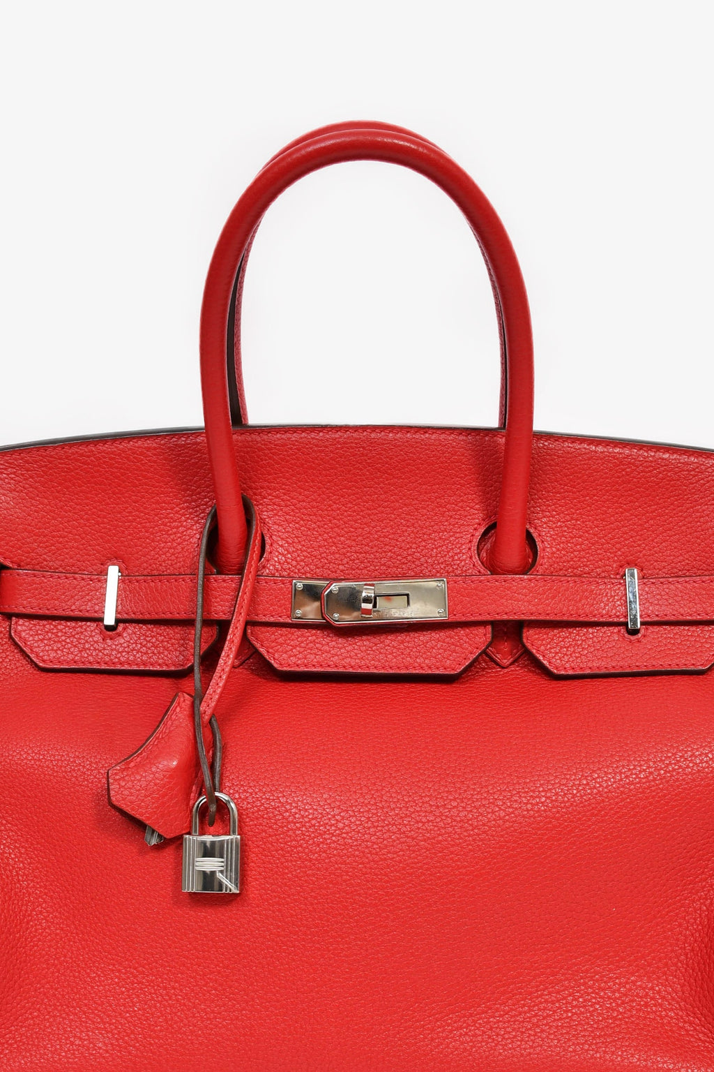 Hermès 2011 Red Clemence Leather Birkin 35
