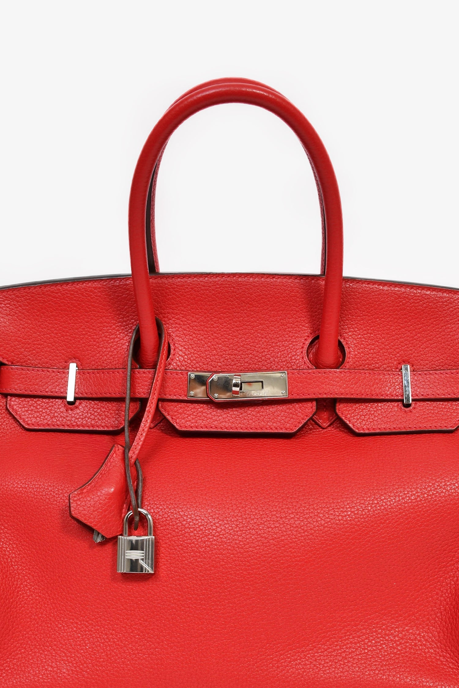 Hermès 2011 Red Clemence Leather Birkin 35