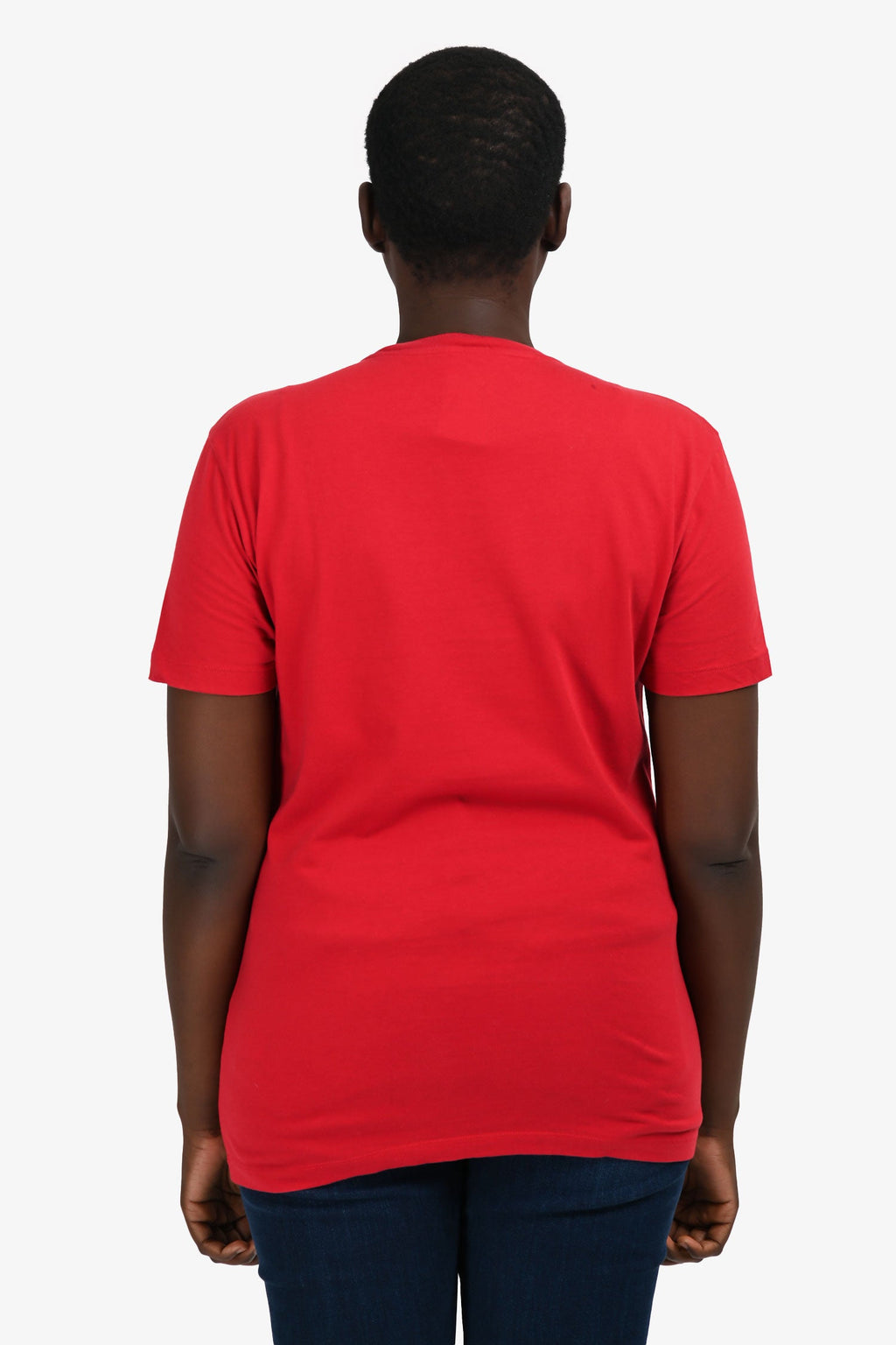 Versace Red Cotton Yellow Graphic T-Shirt Size M Mens