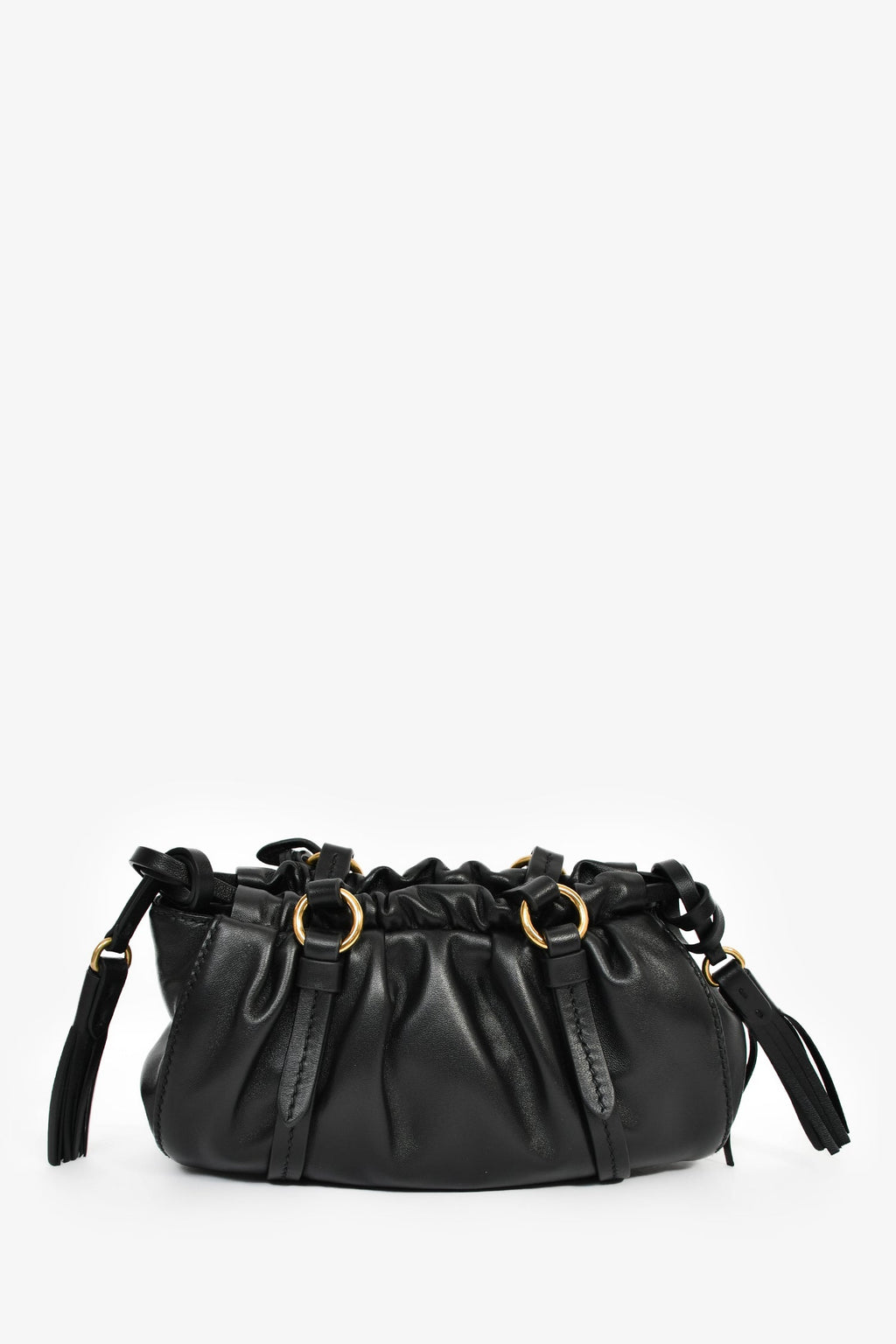 Miu Miu Black Leather Mini Joie Nappa Shoulder Bag