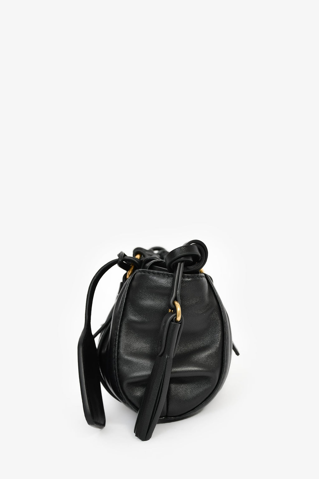 Miu Miu Black Leather Mini Joie Nappa Shoulder Bag