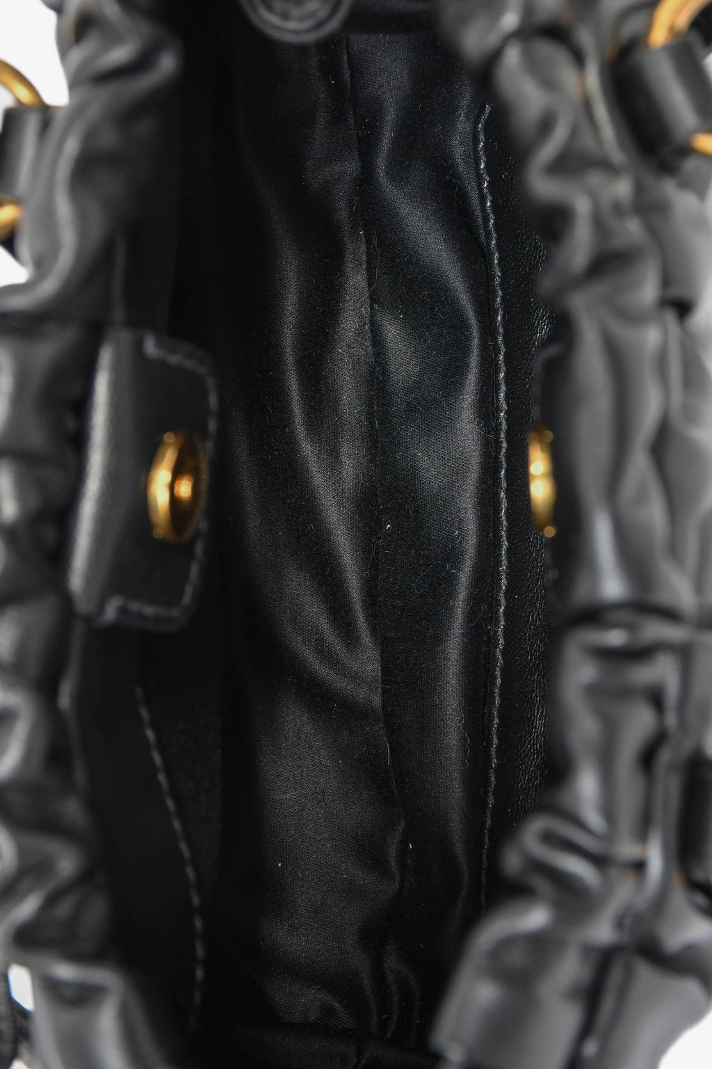 Miu Miu Black Leather Mini Joie Nappa Shoulder Bag