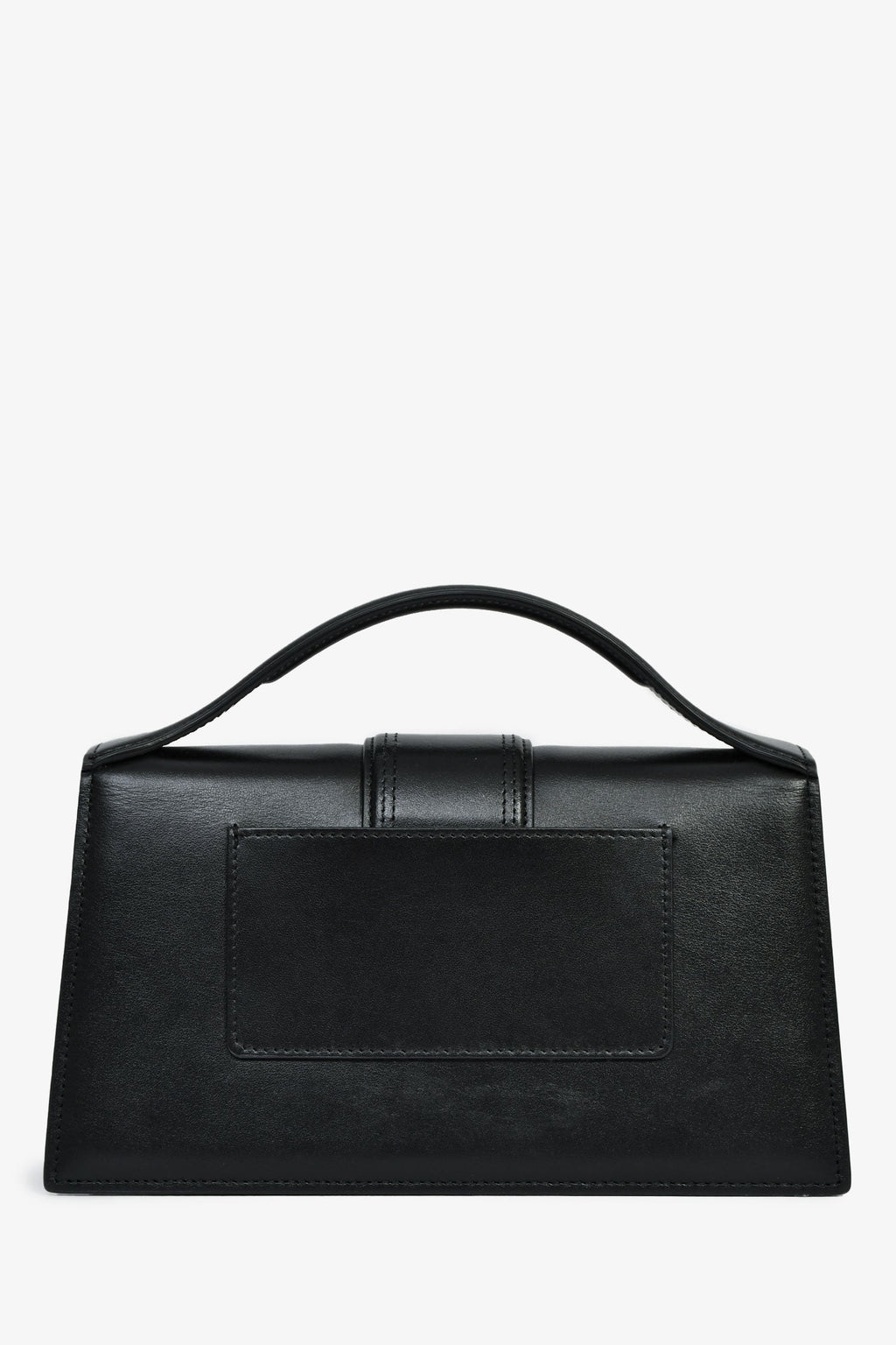 Jacquemus Black Leather Le Grand Bambino Top Handle with Strap