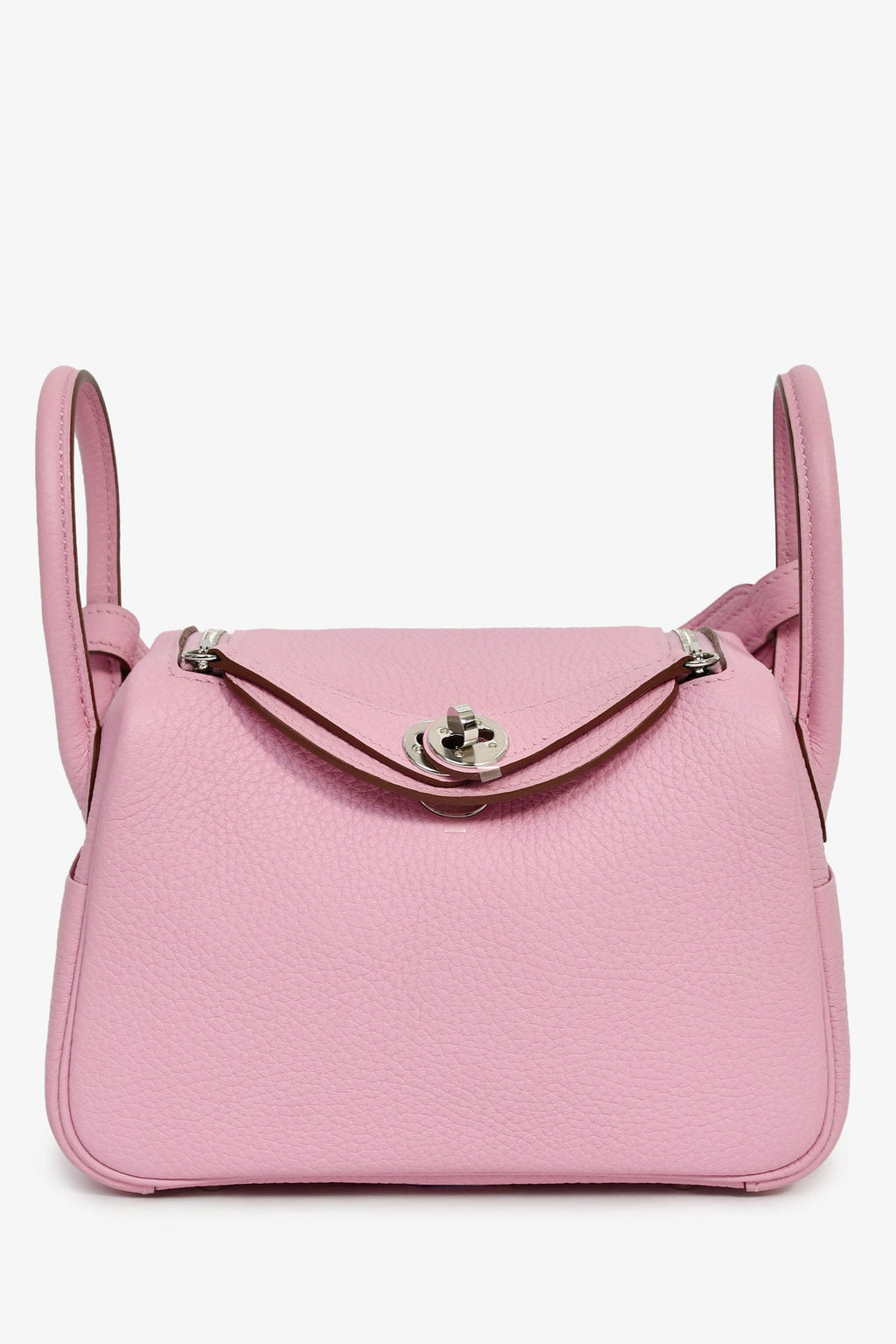 Hermès 2022 Mauve Sylvestre Clemence Leather Mini Lindy