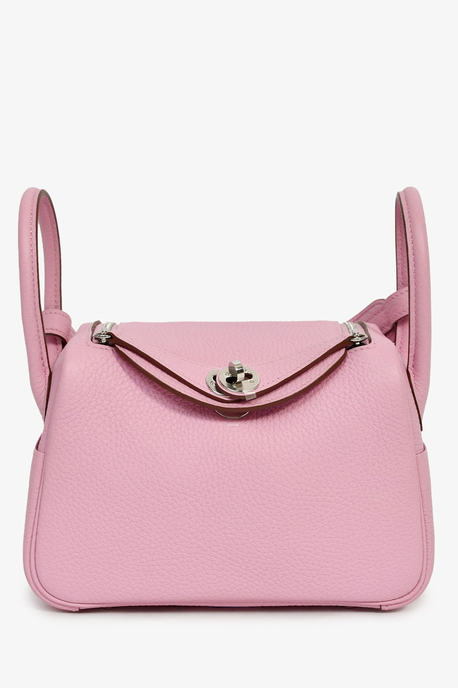 Hermès 2022 Mauve Sylvestre Clemence Leather Mini Lindy