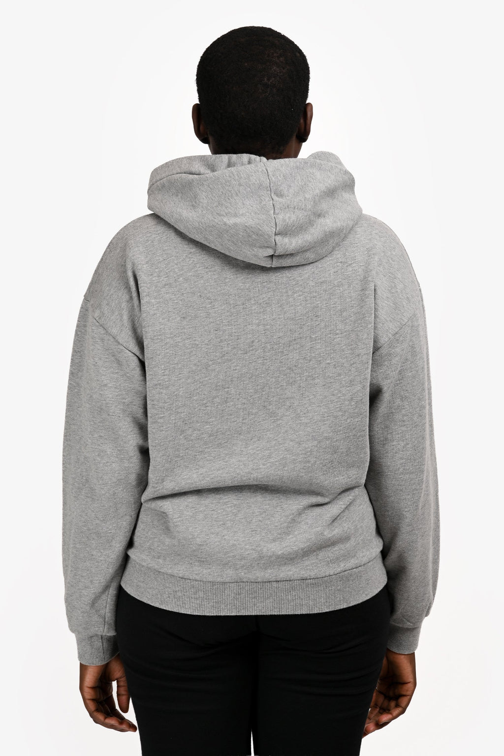 Celine Heather Grey French Terry Logo Hoodie Size M