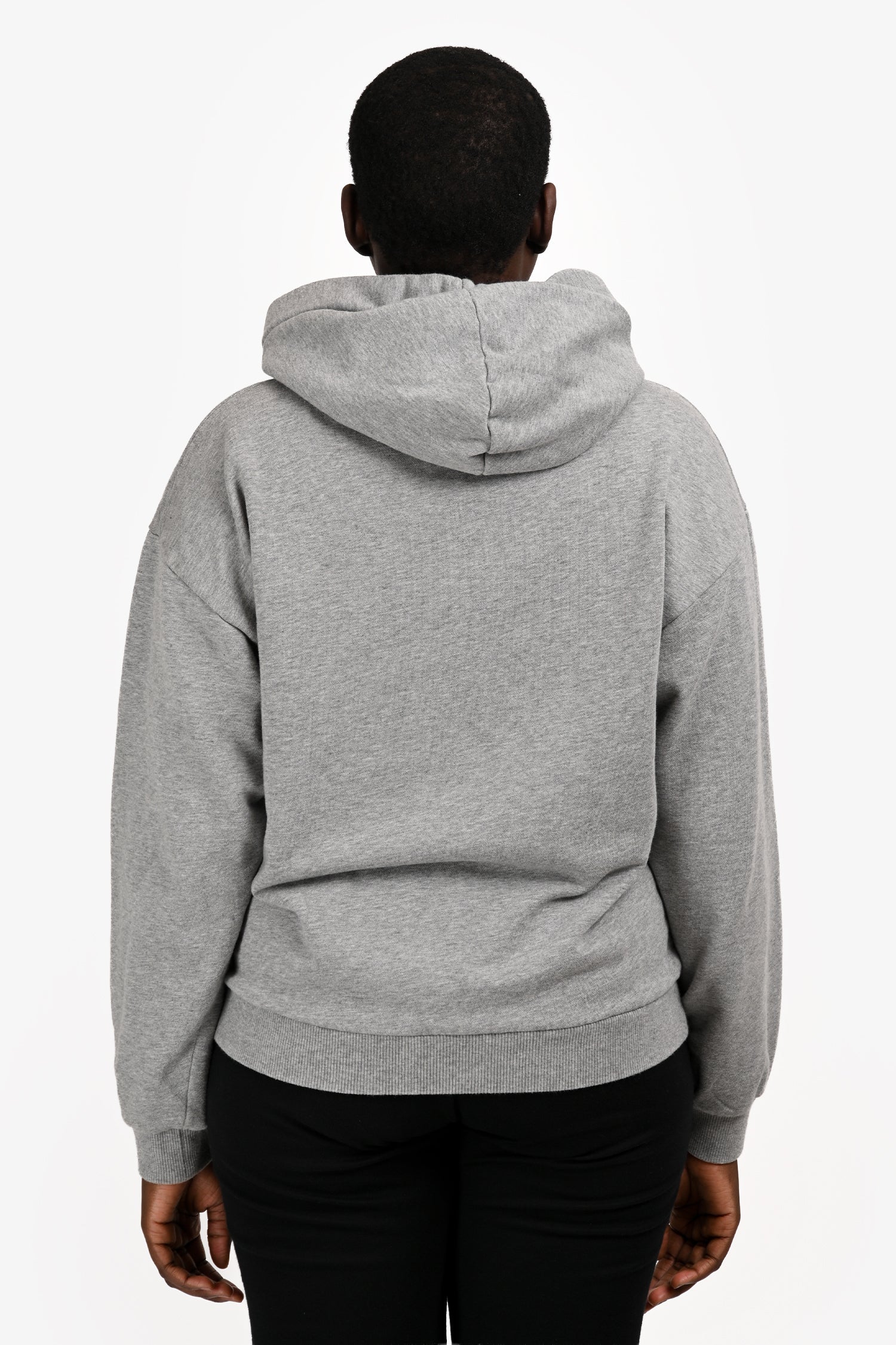 Celine Heather Grey French Terry Logo Hoodie Size M
