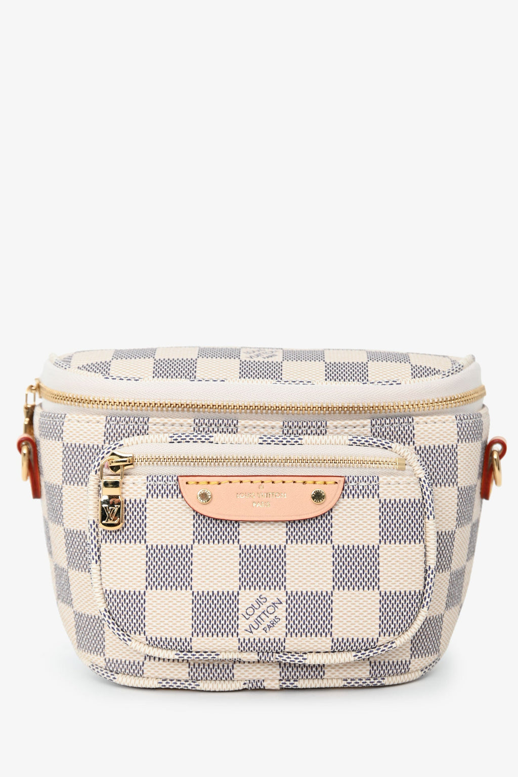 Louis Vuitton Damier Azur Mini Bum Bag With Chain