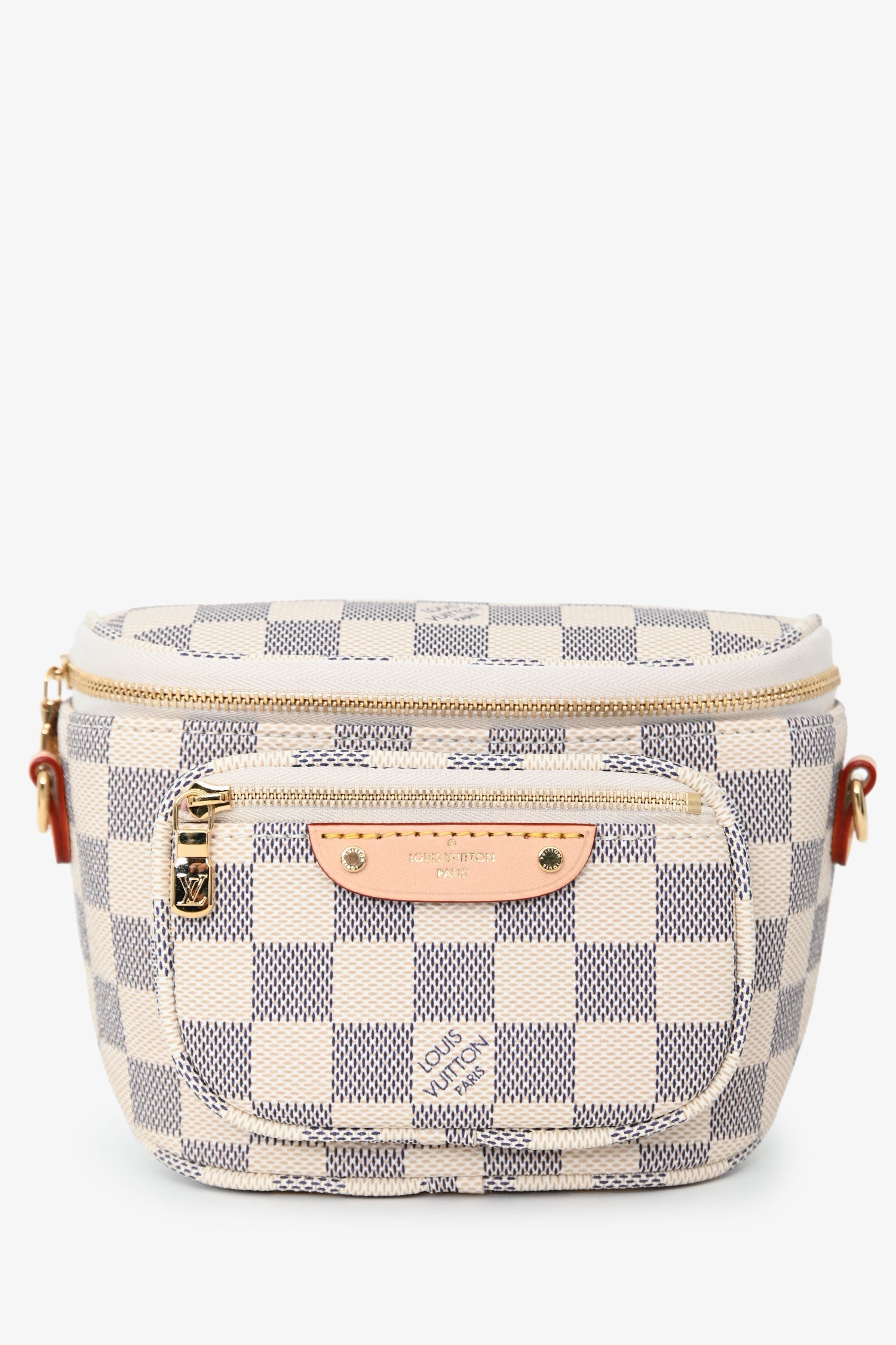 Louis Vuitton Damier Azur Mini Bum Bag With Chain
