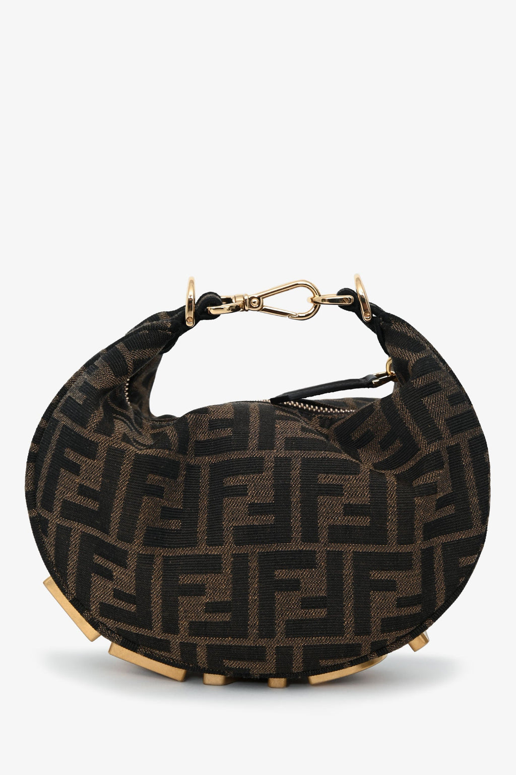 Fendi Monogram FF Jacquard Mini 'Fendigraphy' Bag With Strap