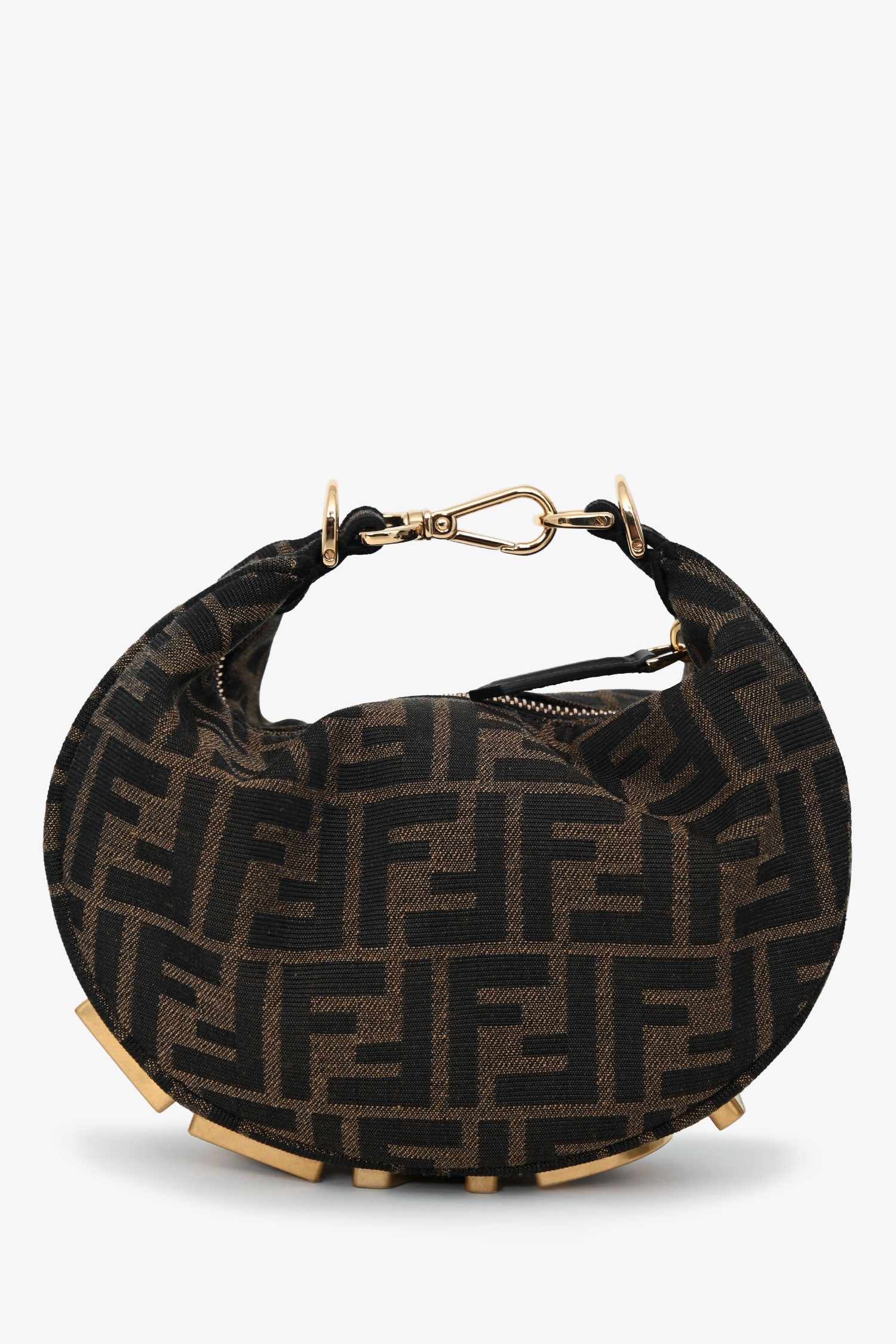 Fendi Monogram FF Jacquard Mini 'Fendigraphy' Bag With Strap