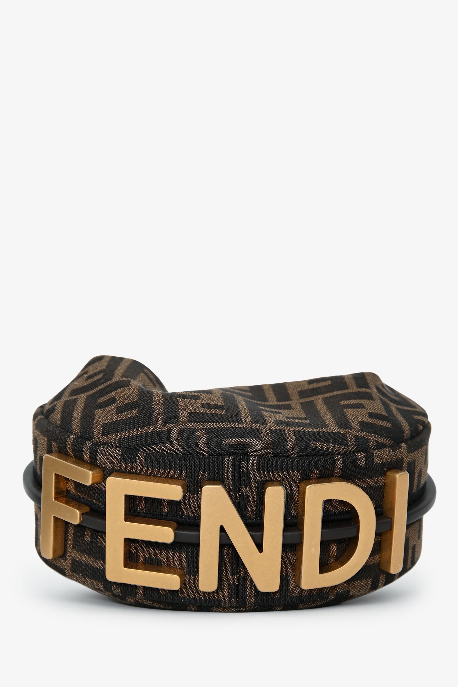 Fendi Monogram FF Jacquard Mini 'Fendigraphy' Bag With Strap