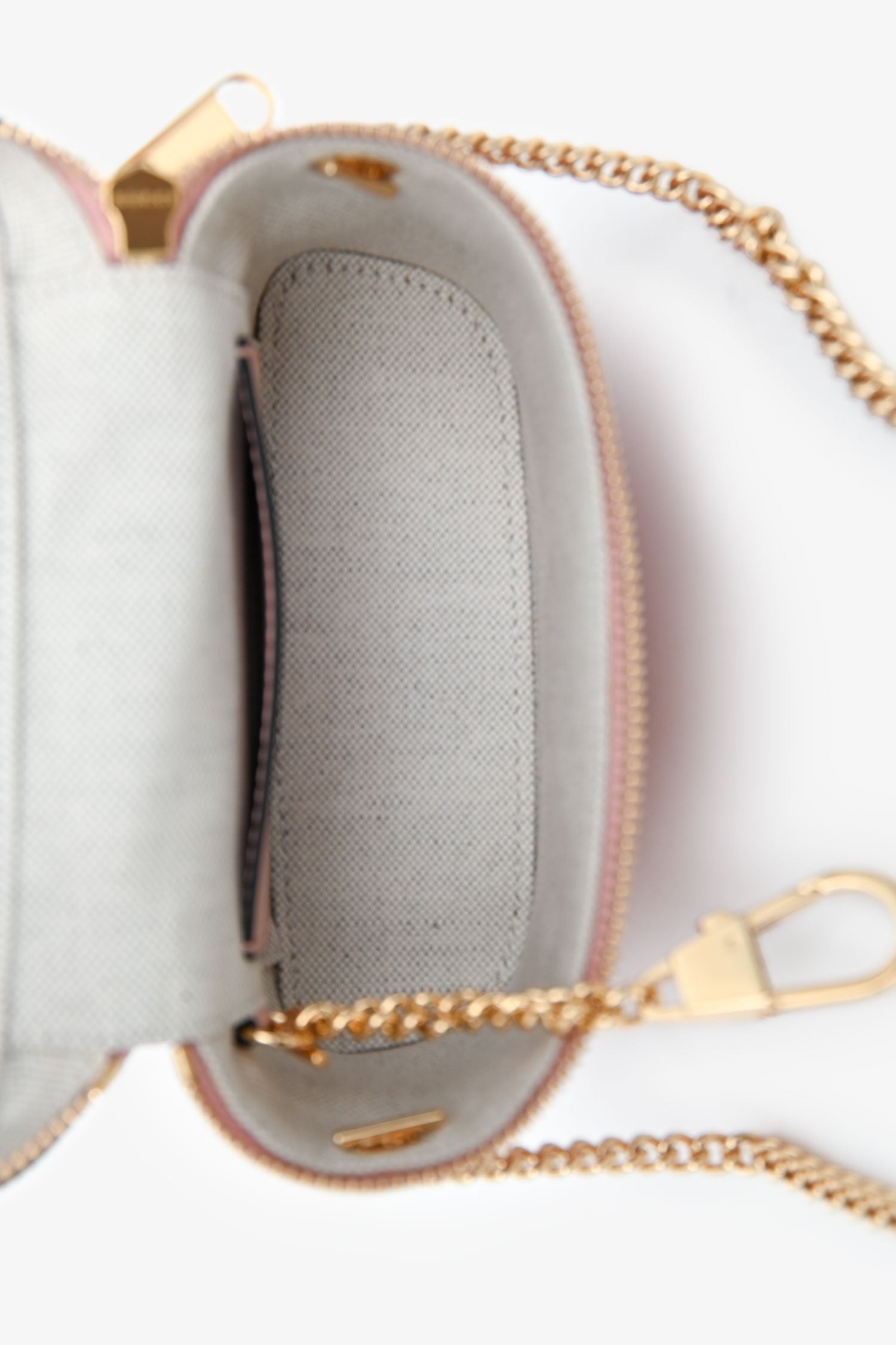 Gucci Pink Leather Matelasse GG Vanity Mini Top Handle Bag