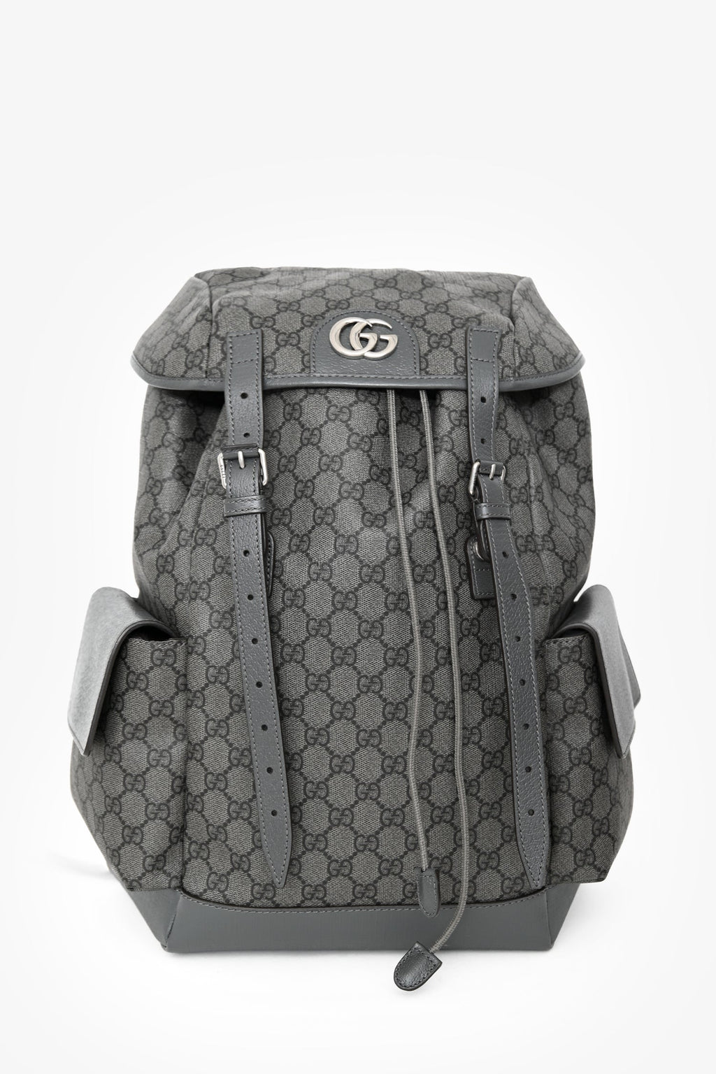 Gucci Grey Canvas GG Supreme Medium Backpack