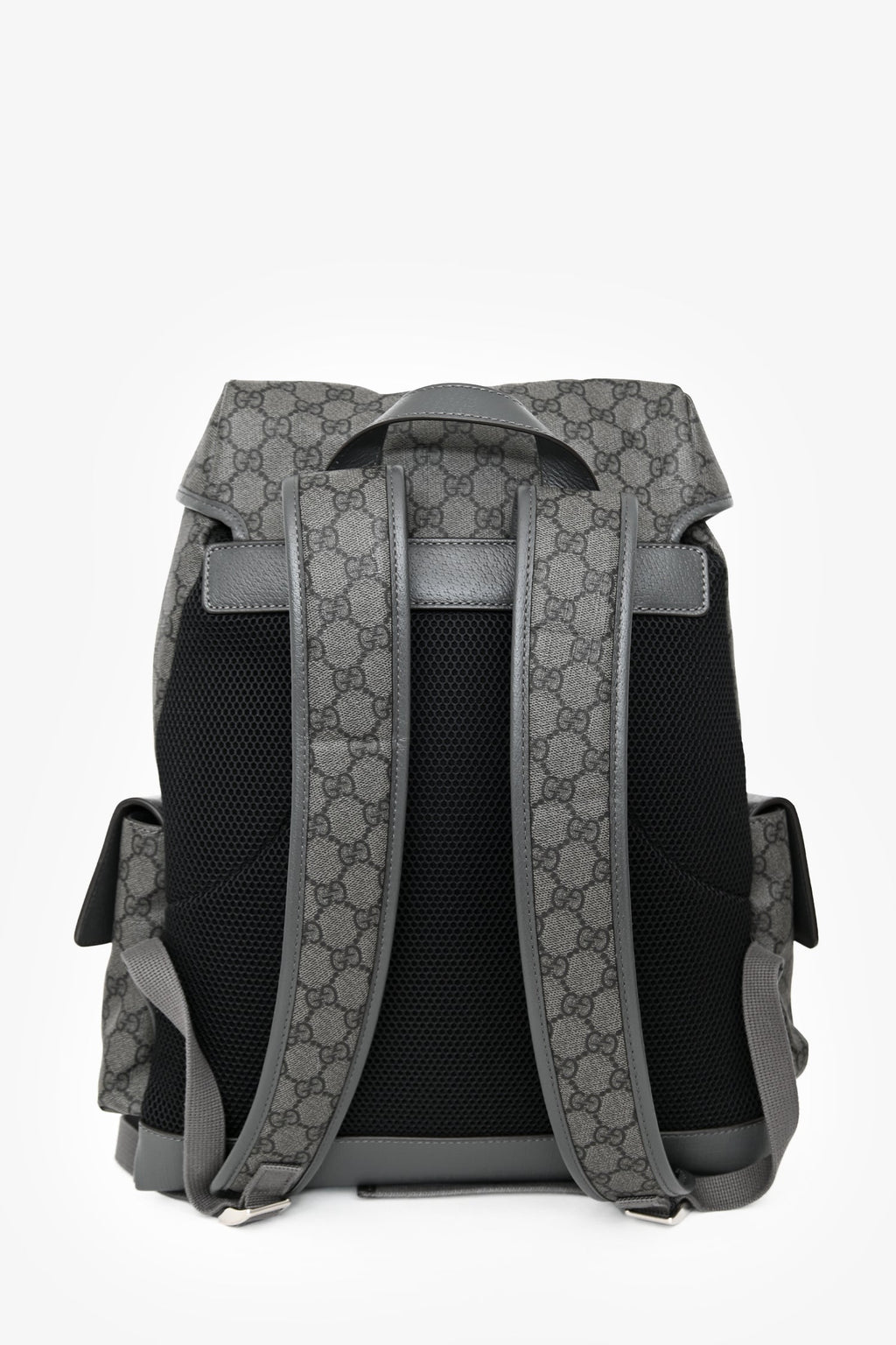 Gucci Grey Canvas GG Supreme Medium Backpack
