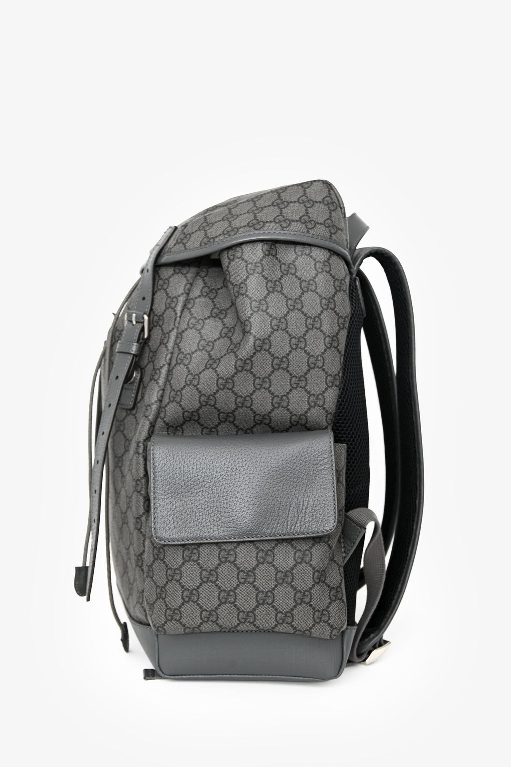 Gucci Grey Canvas GG Supreme Medium Backpack