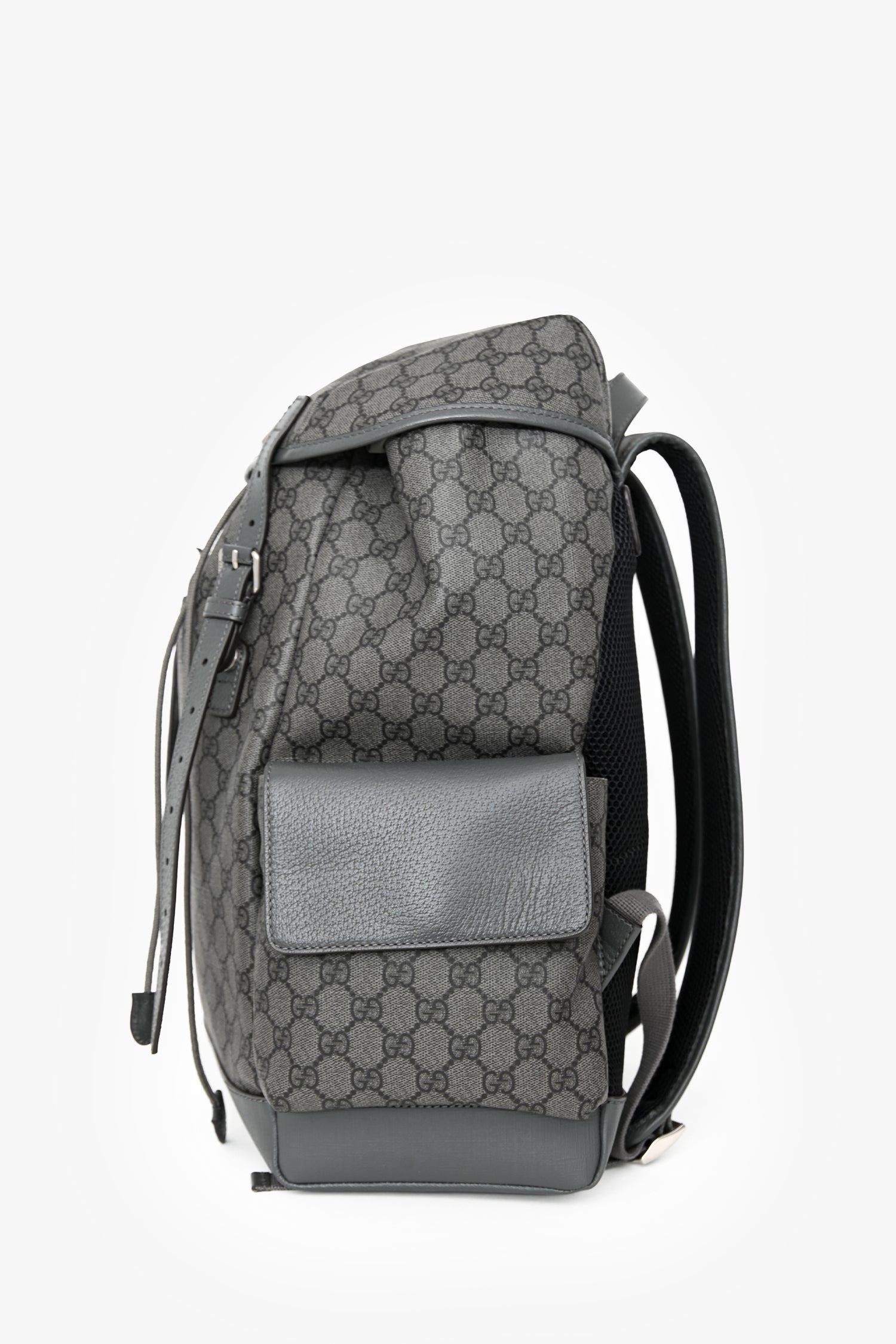 Gucci Grey Canvas GG Supreme Medium Backpack