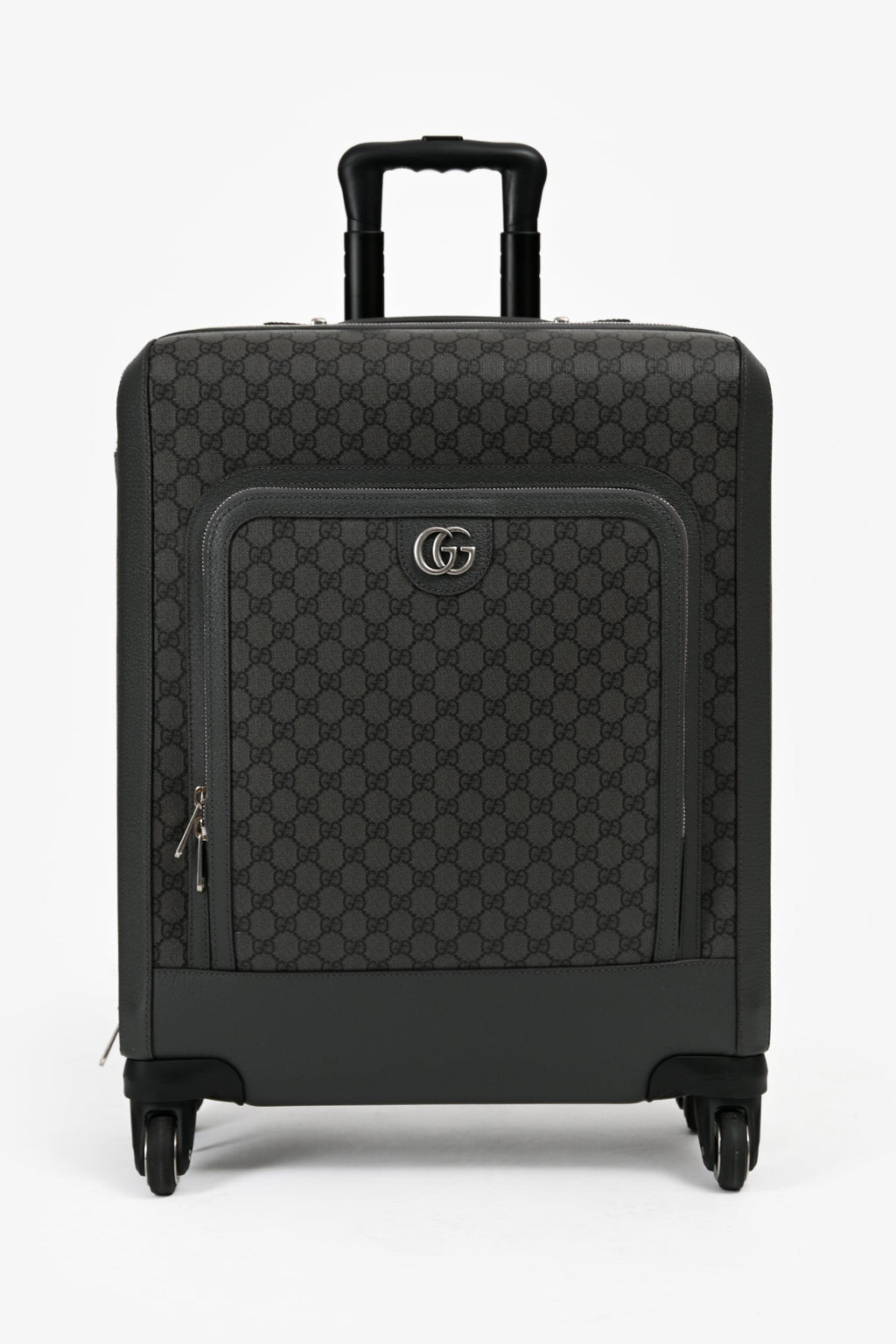 Gucci Grey Canvas GG Supreme Cabin Suitcase