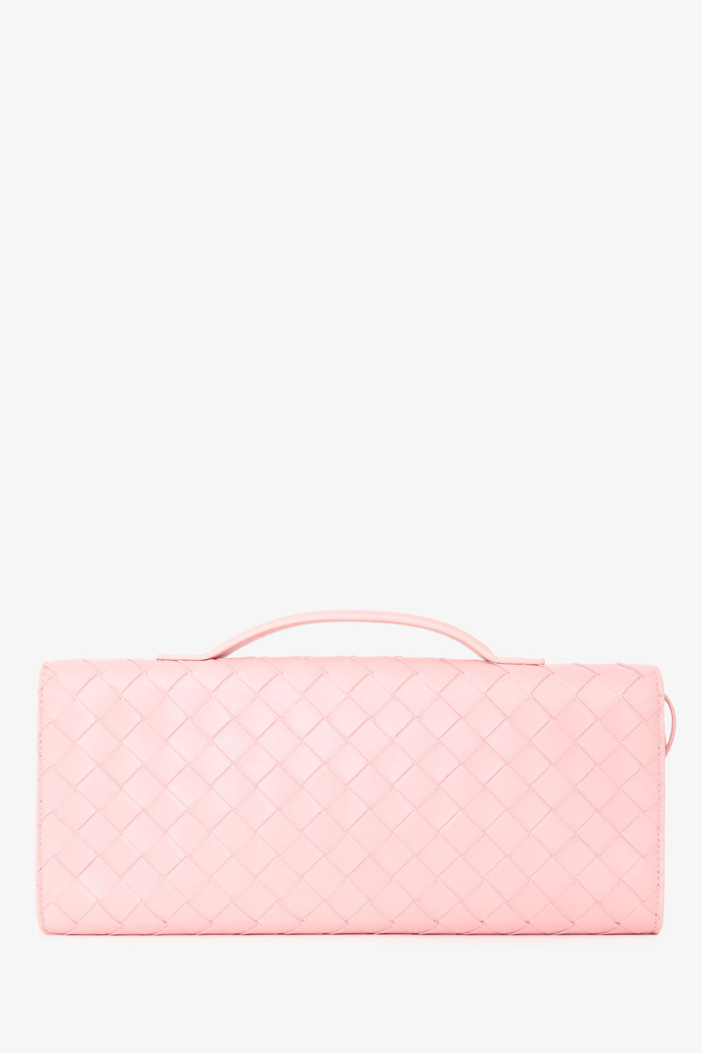 Bottega Veneta Pink Leather 'Andiamo' Clutch