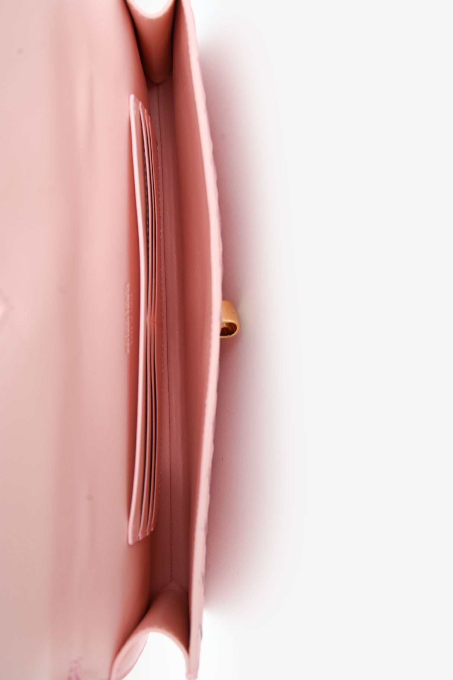 Bottega Veneta Pink Leather 'Andiamo' Clutch