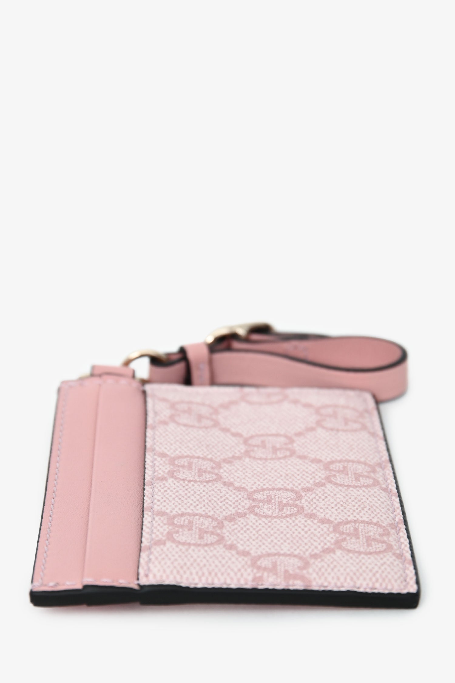 Gucci Pink Coated Canvas/Leather  Holder