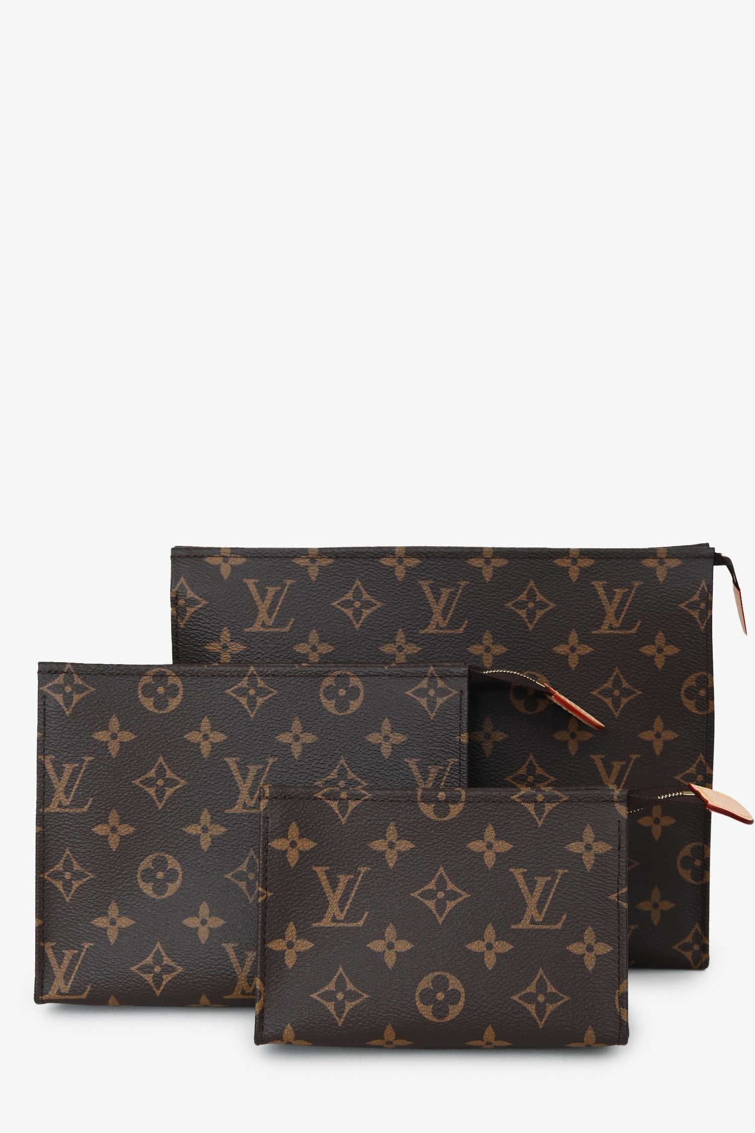 Louis Vuitton Monogram Coated Canvas Trio Toilet Pouch