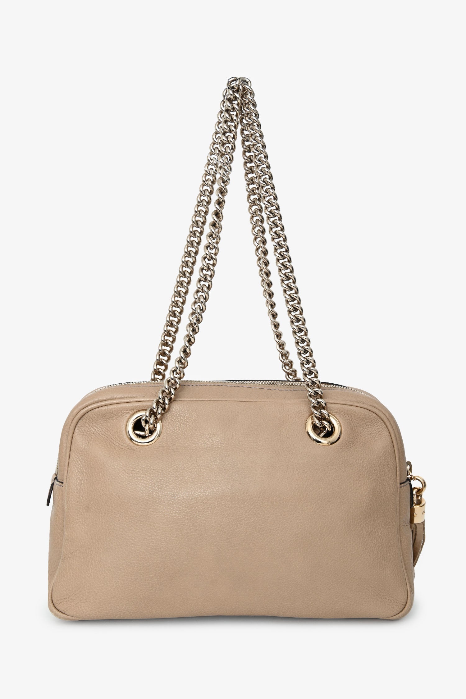 Gucci Brown Leather GG 'Soho' Camera Shoulder Bag