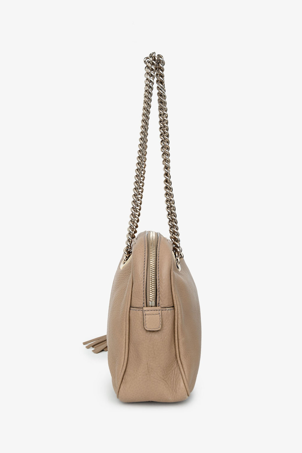 Gucci Brown Leather GG 'Soho' Camera Shoulder Bag