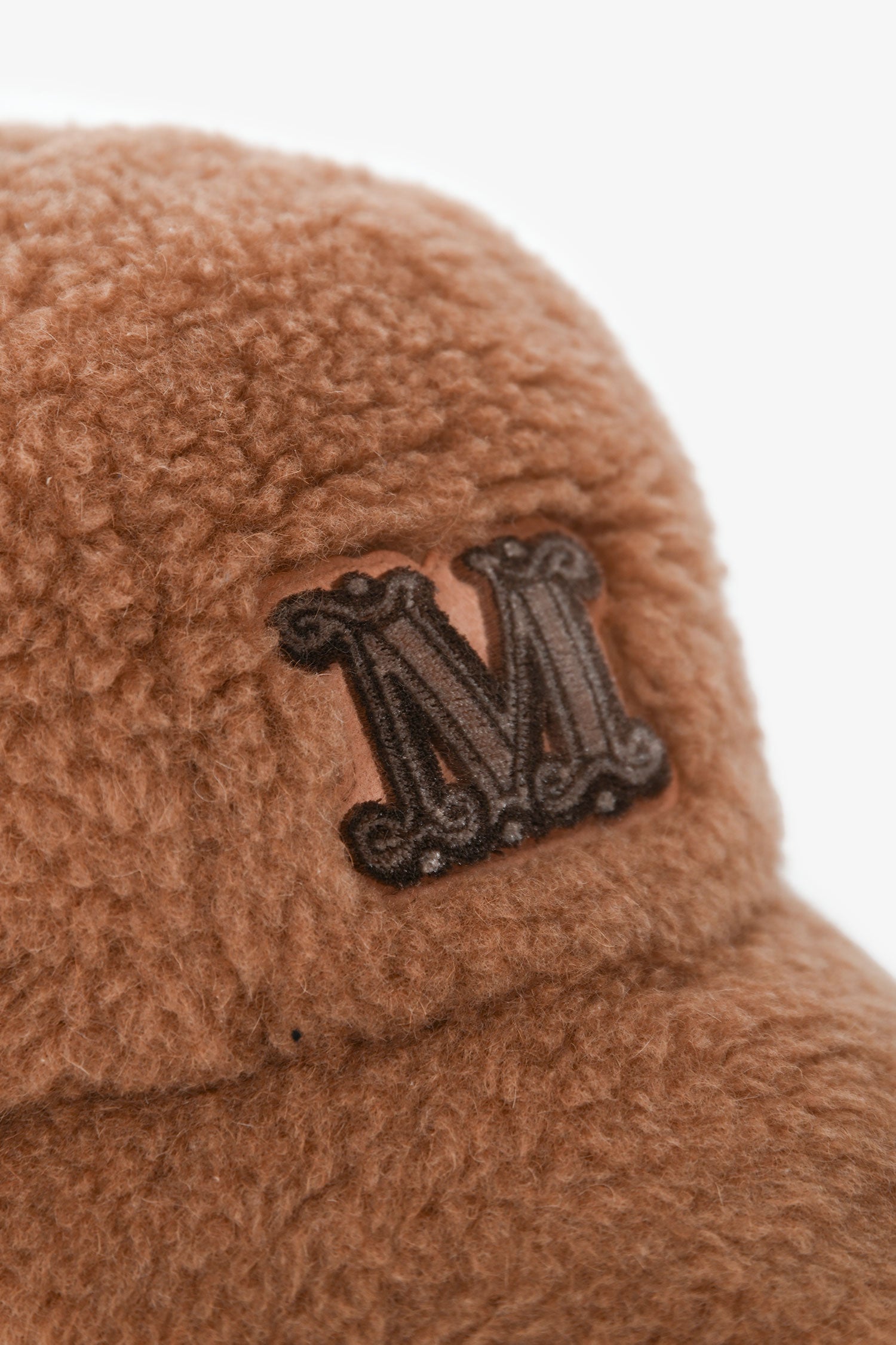 Max Mara Brown Teddy Logo Baseball Cap