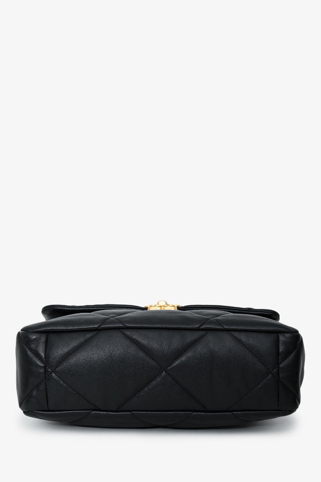 Pre-Loved Chanel™ Black Leather Chanel 19 Medium Flap Bag