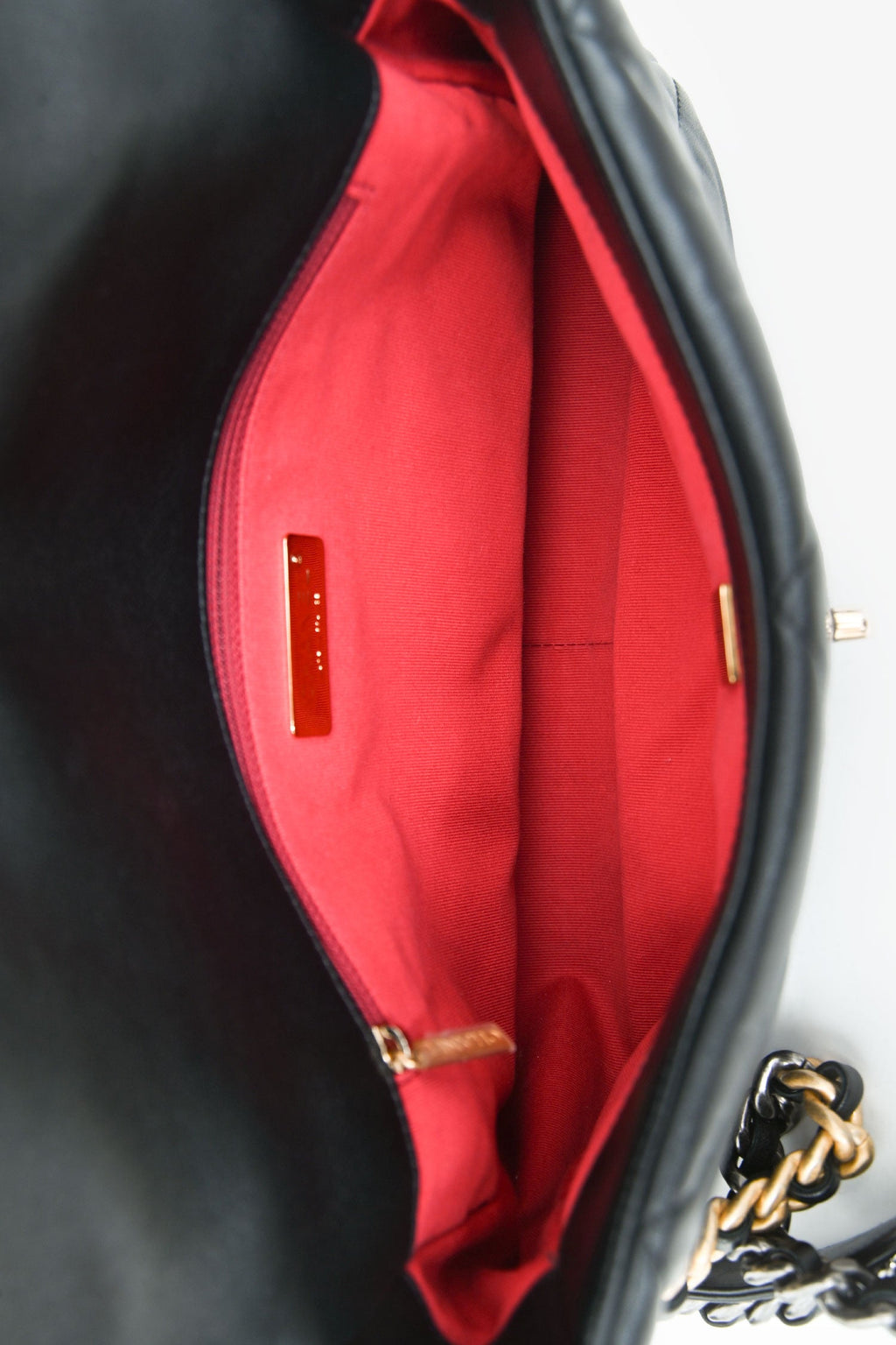 Pre-Loved Chanel™ Black Leather Chanel 19 Medium Flap Bag