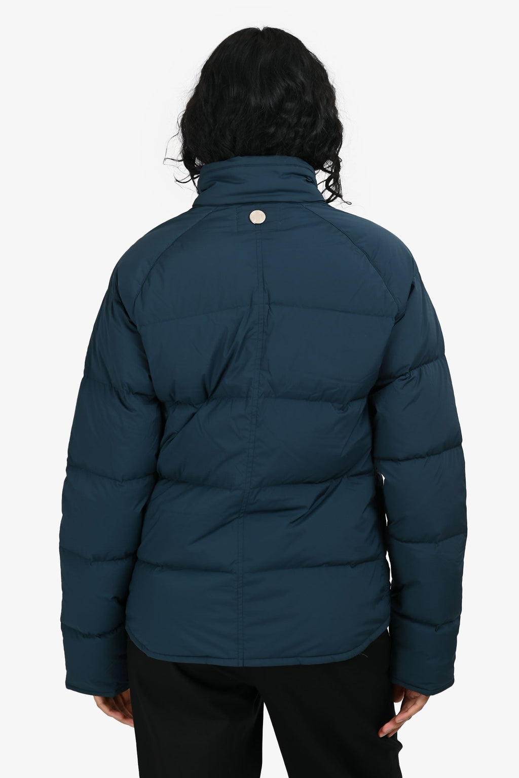 Hermès Sellier Blue Reversible Light Down Jacket Size S
